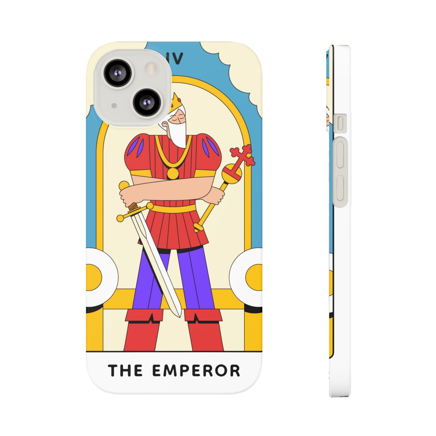 The Emperor Tarot Slim Case — Illustrated Tarot Phone Case