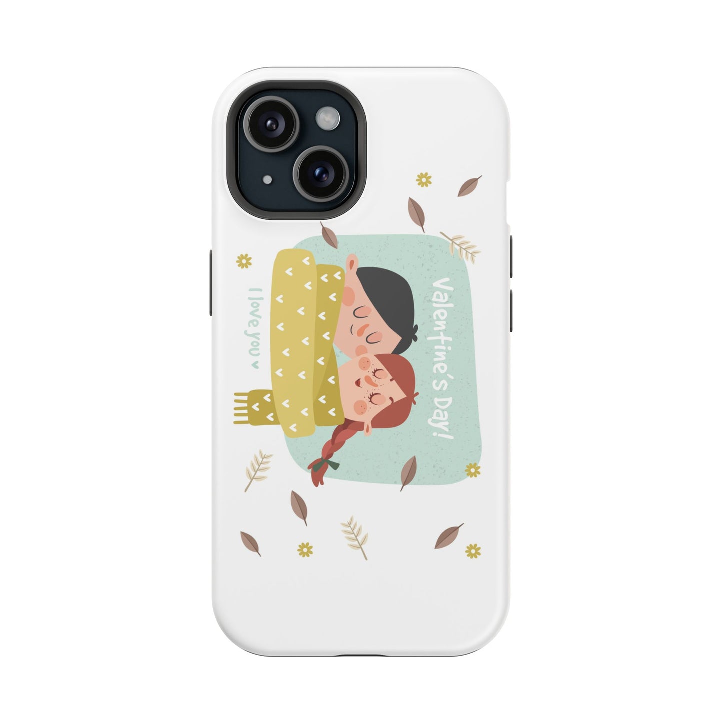 Valentine's Day Cute Couple Phone Case — Magnetic Impact-Resistant