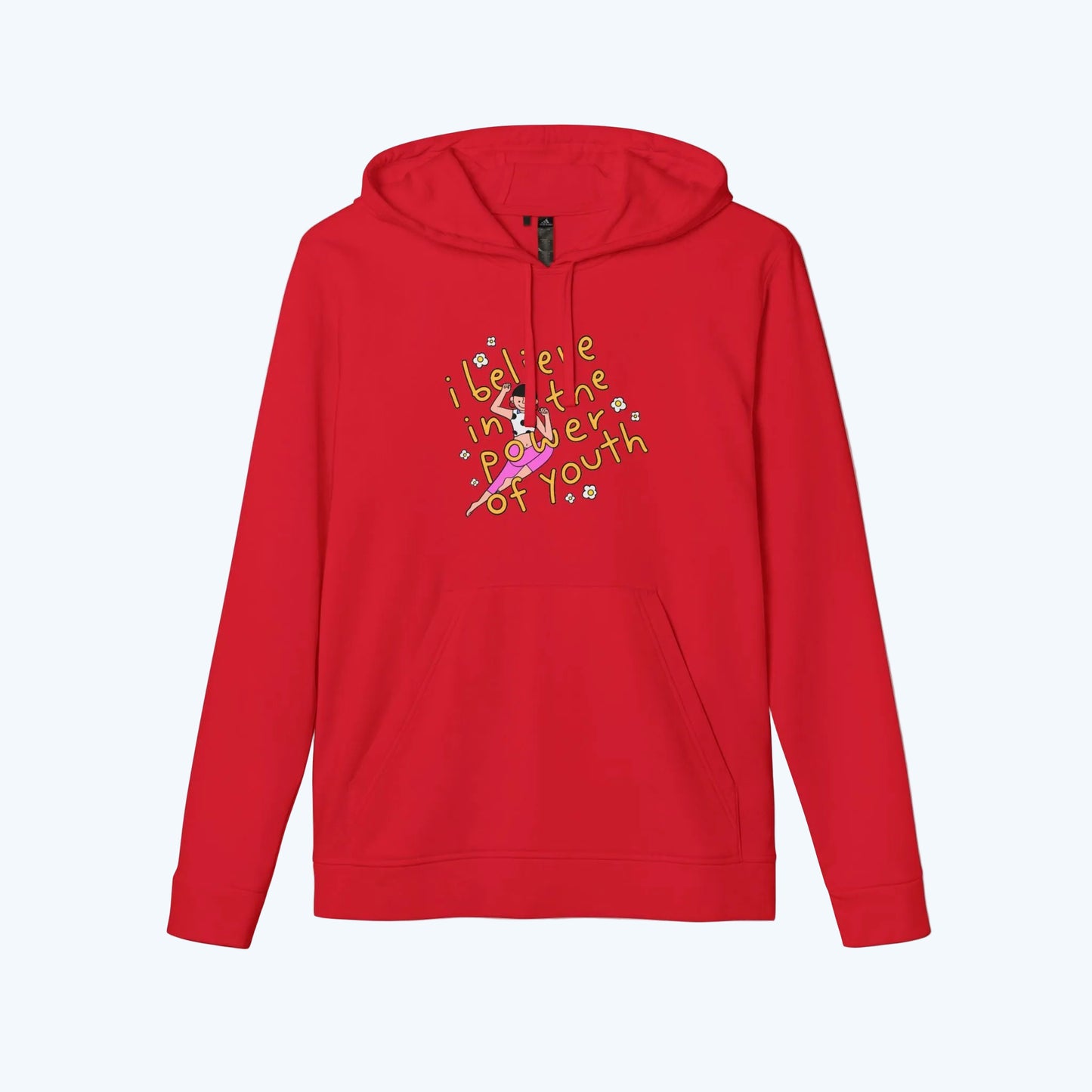Hoodie — "I Believe in the Power of Youth" Retro Skate Graphic