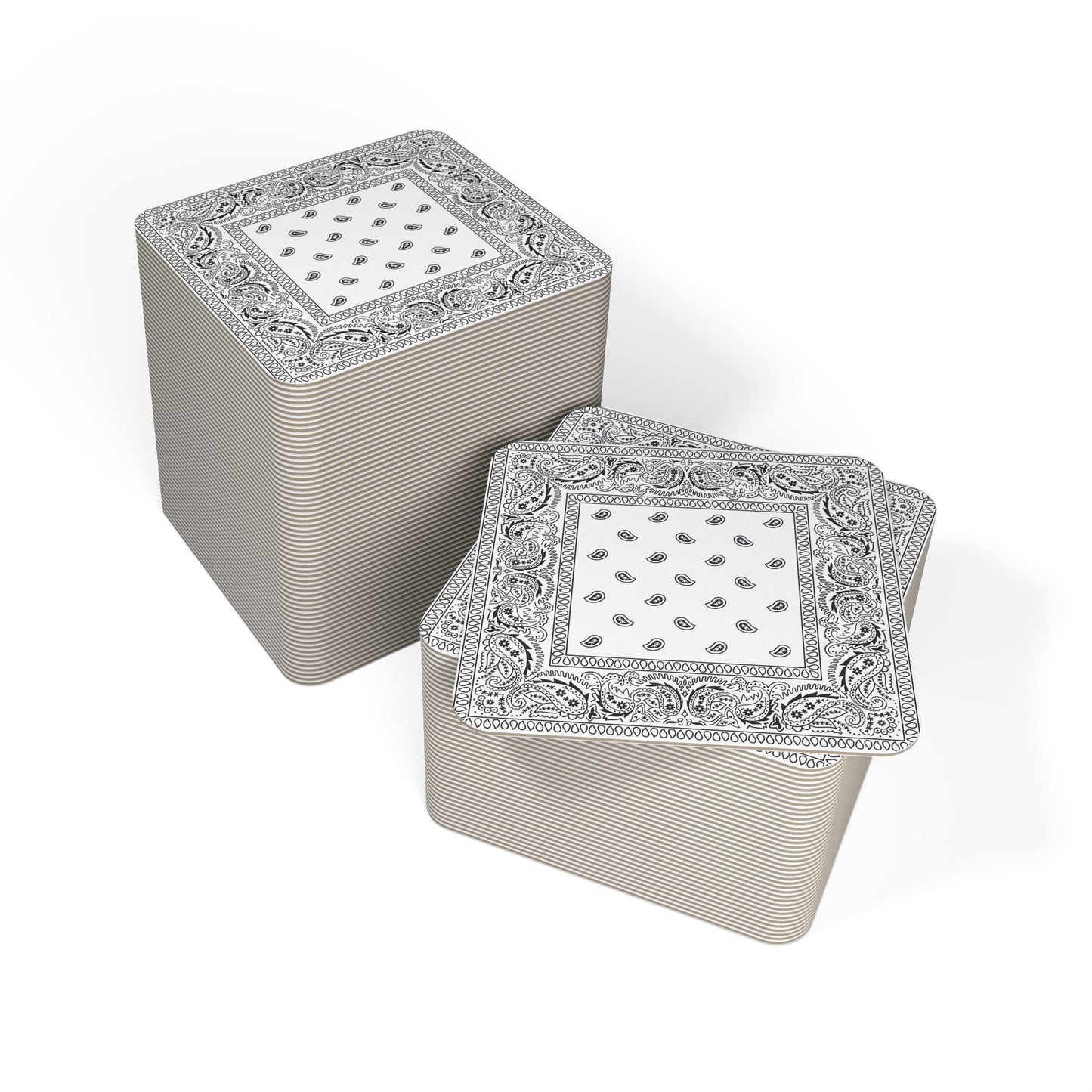 Elegant Paisley Coasters Set, Perfect for Home Decor, Party Supplies, or Gifts, 50 or 100 pcs