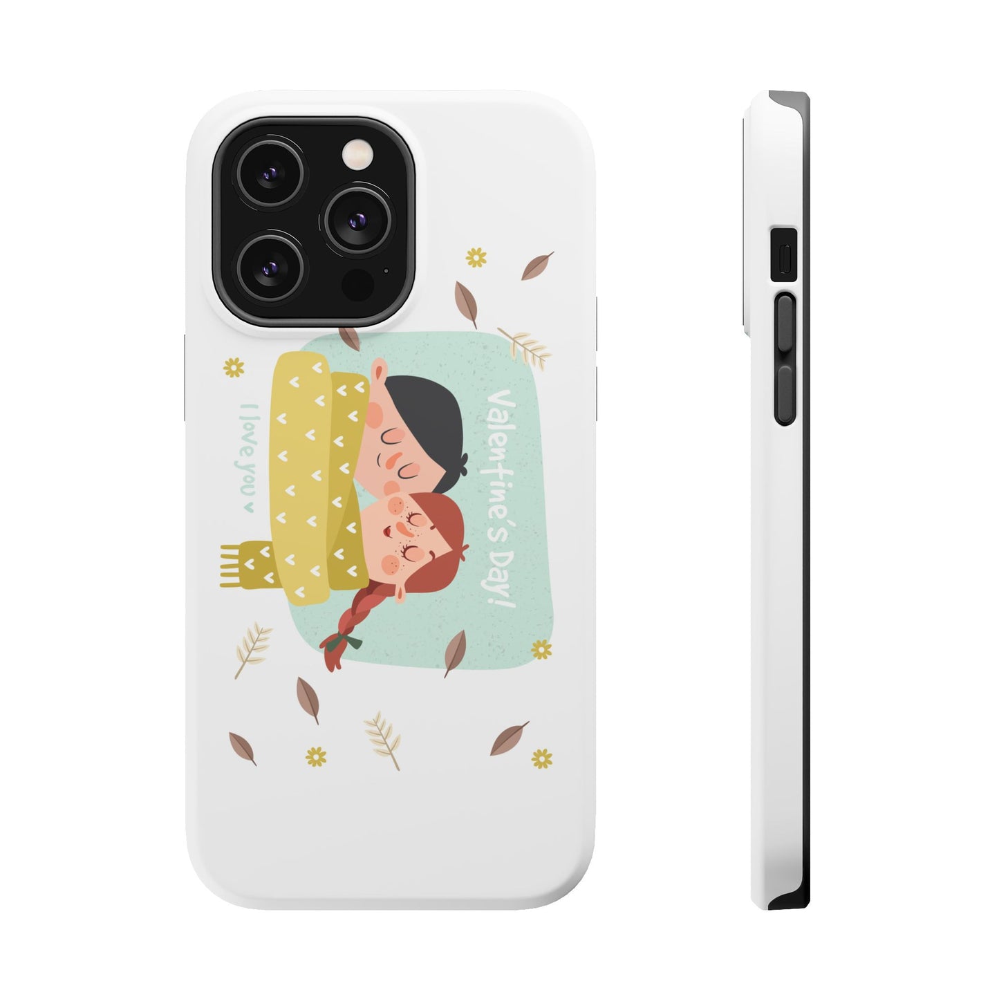 Valentine's Day Cute Couple Phone Case — Magnetic Impact-Resistant