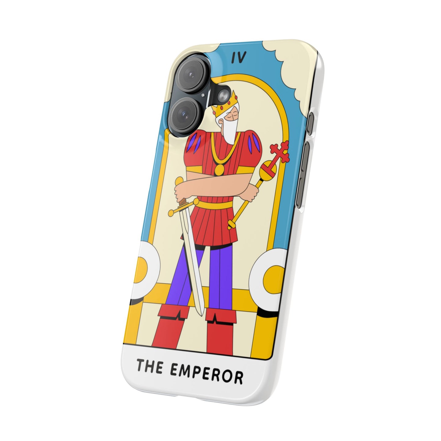The Emperor Tarot Slim Case — Illustrated Tarot Phone Case