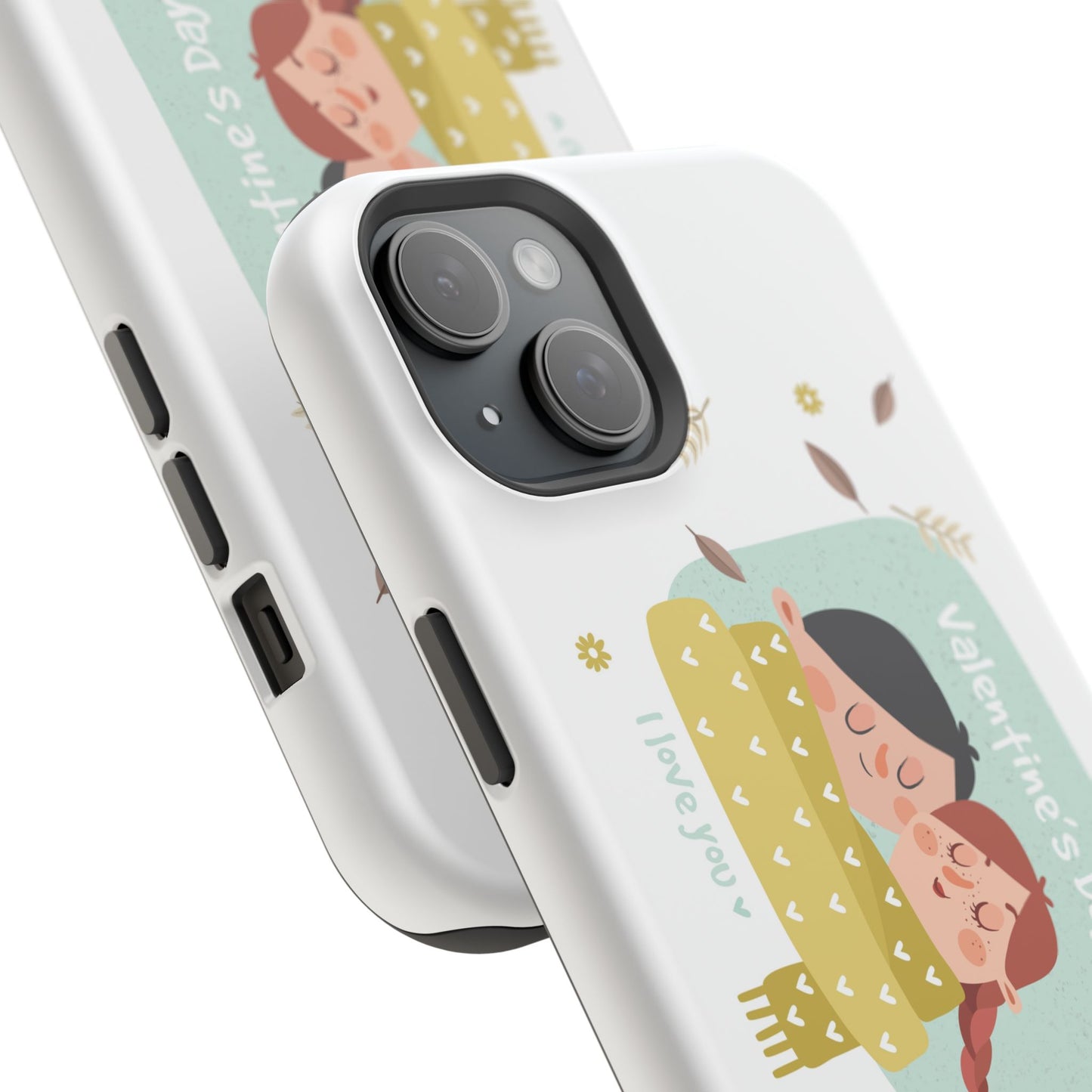 Valentine's Day Cute Couple Phone Case — Magnetic Impact-Resistant
