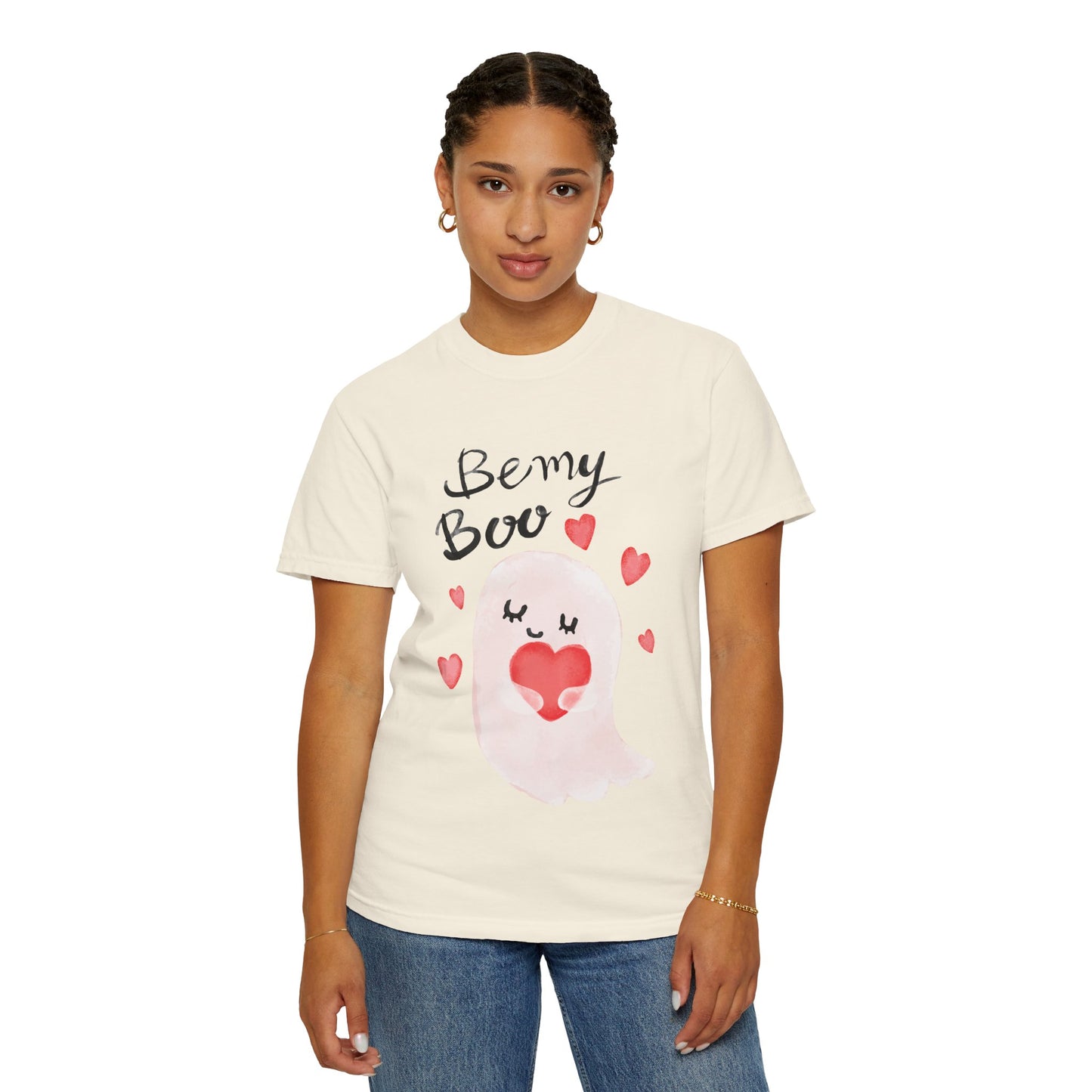 Be My Boo T-Shirt — Cute Valentine Ghost Shirt with Hearts