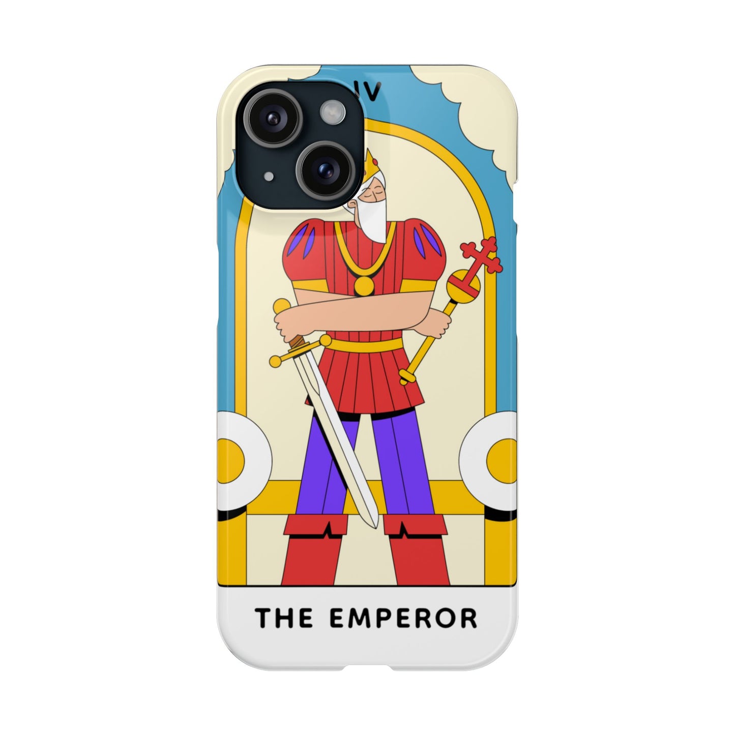 The Emperor Tarot Slim Case — Illustrated Tarot Phone Case