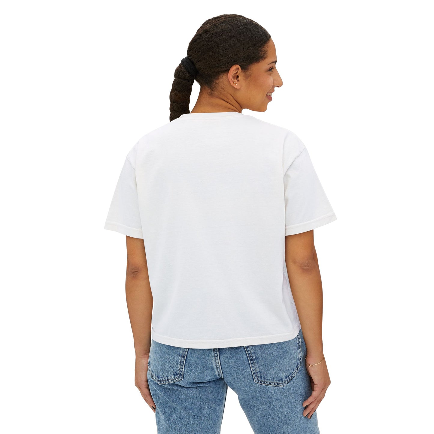 Love Bear Vintage Car Boxy Tee — Cute Valentine's Women's Shirt