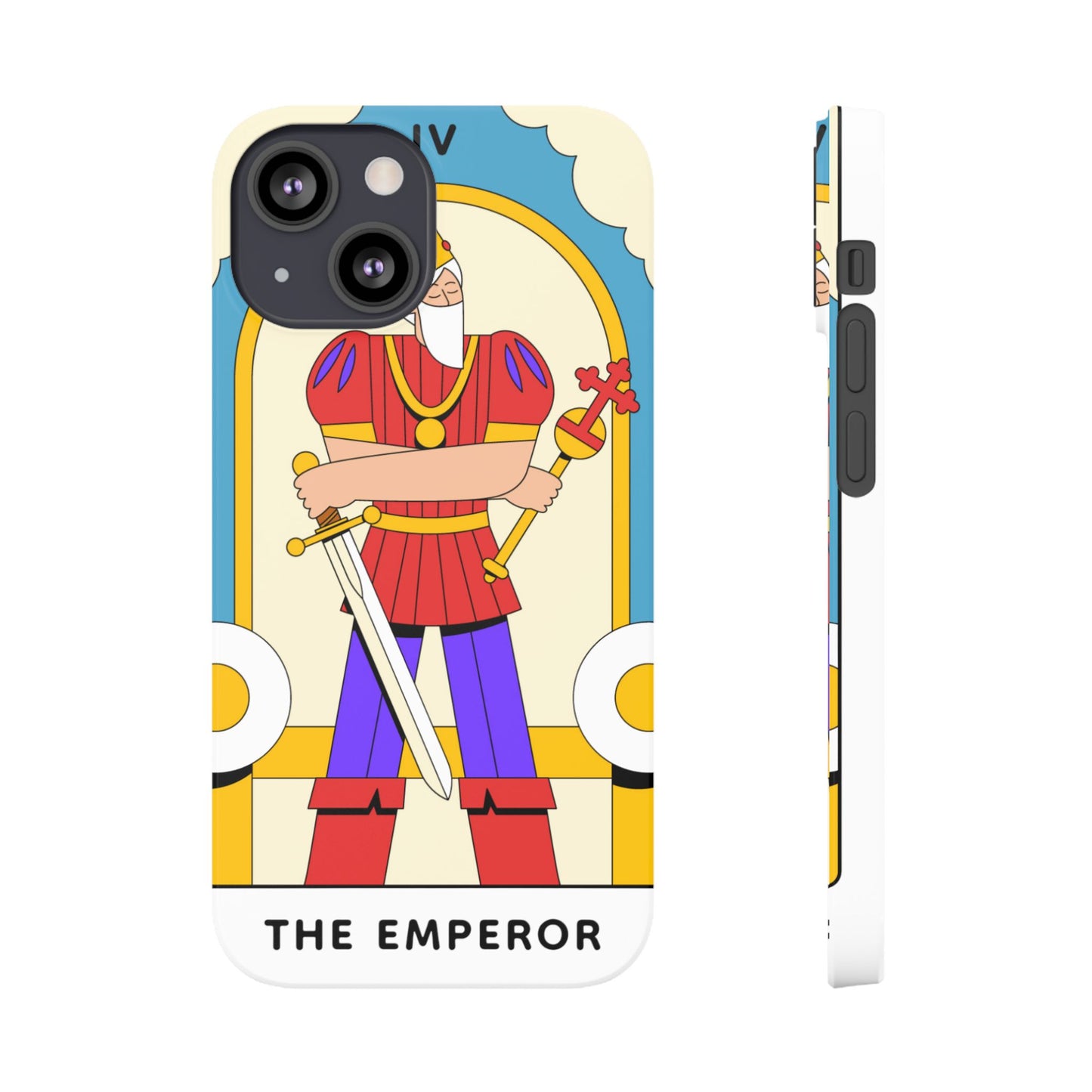 The Emperor Tarot Slim Case — Illustrated Tarot Phone Case
