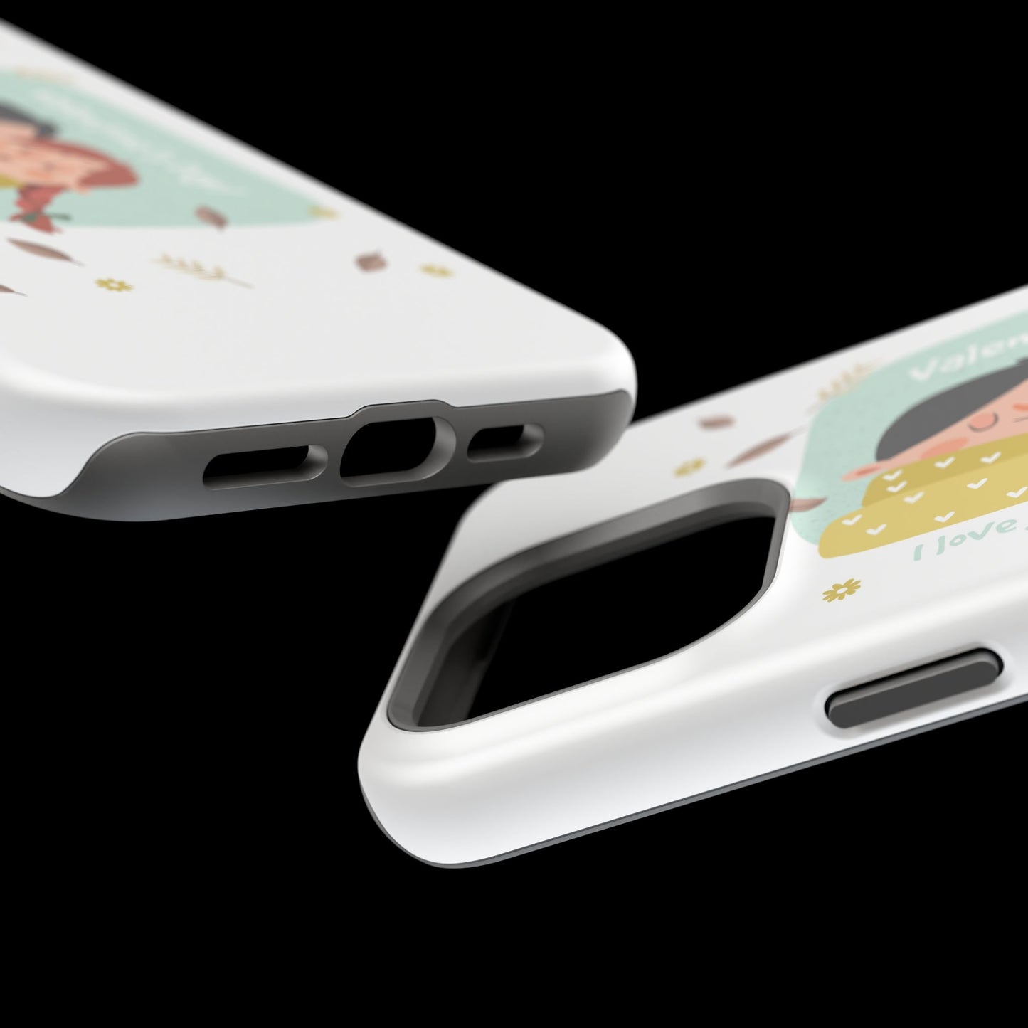 Valentine's Day Cute Couple Phone Case — Magnetic Impact-Resistant