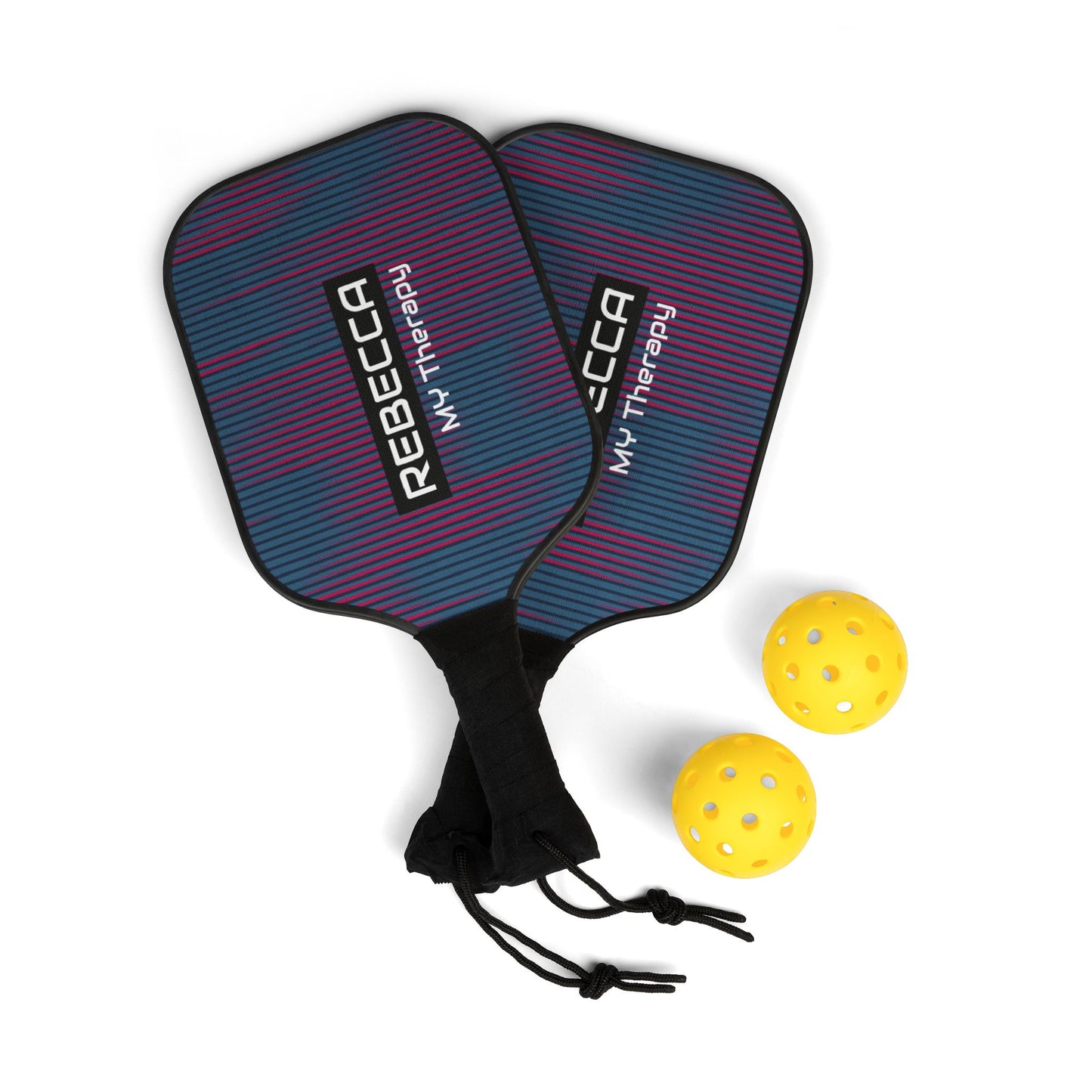 Custom Name Pickleball Paddle Set – Rebecca My Therapy Design