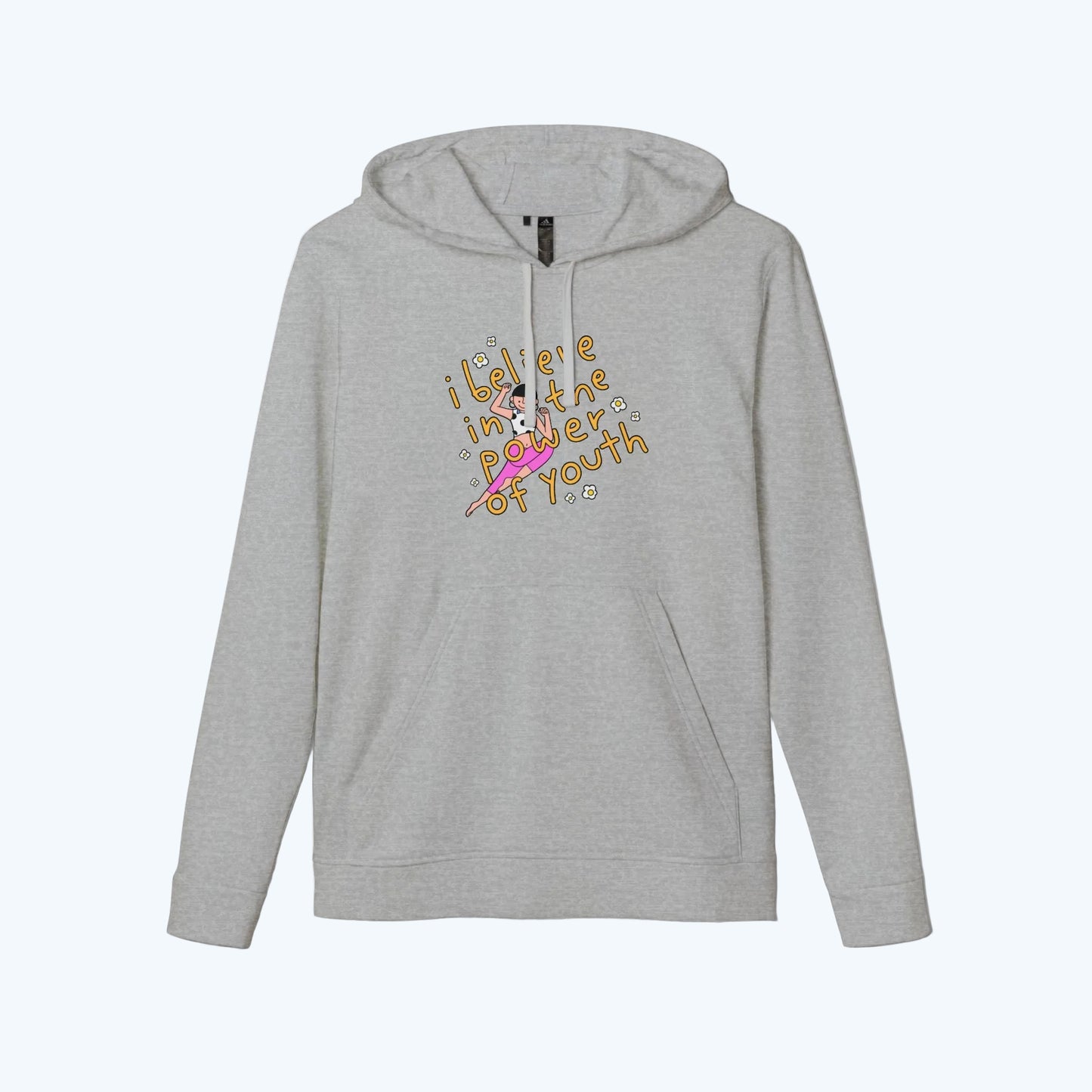 Hoodie — "I Believe in the Power of Youth" Retro Skate Graphic