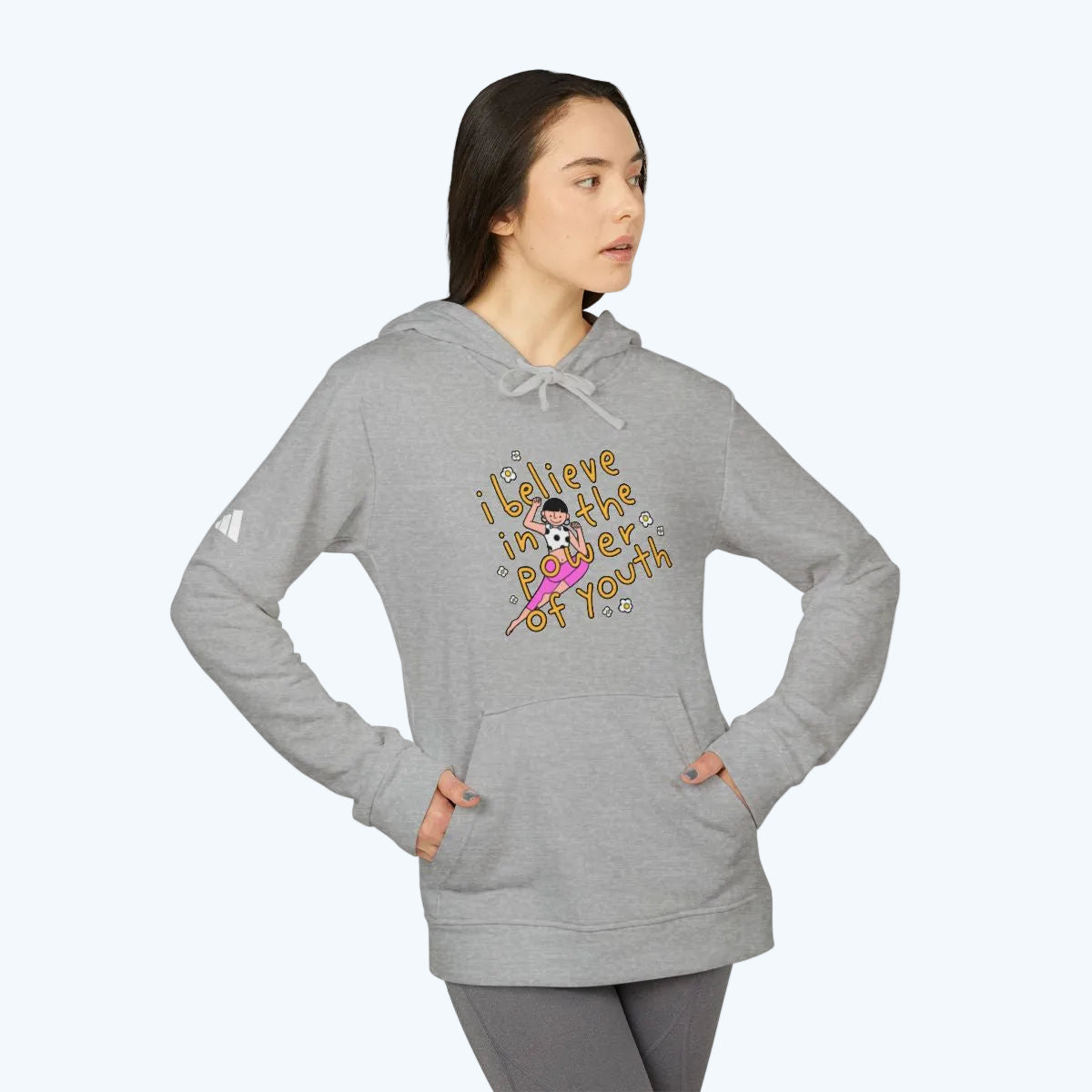 Hoodie — "I Believe in the Power of Youth" Retro Skate Graphic