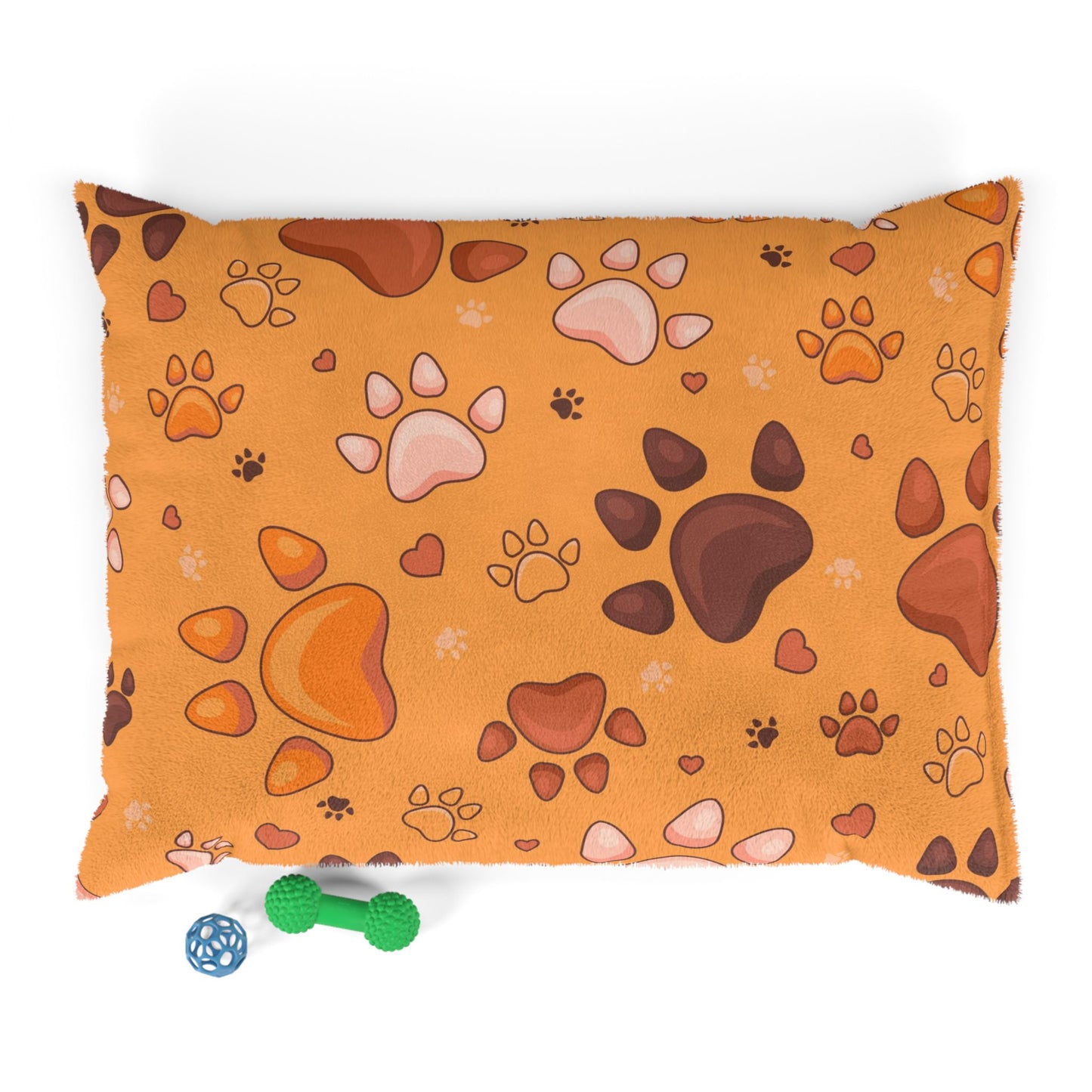 Cozy Pet Bed with Paw Print Design