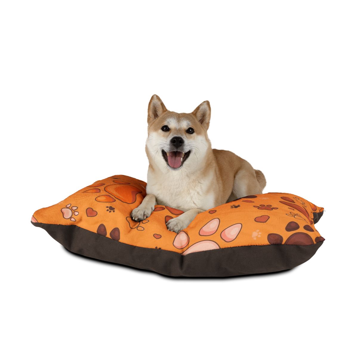 Cozy Pet Bed with Paw Print Design
