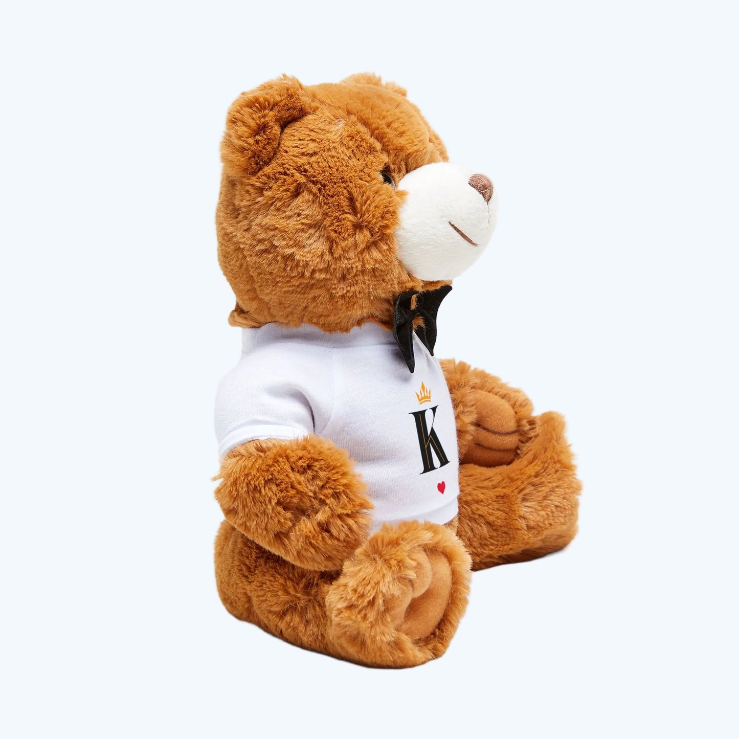 Personalized King Initial Teddy Bear with T-Shirt