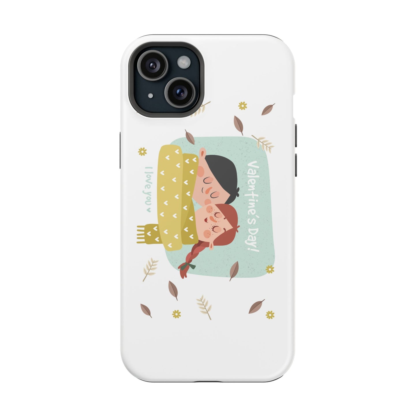 Valentine's Day Cute Couple Phone Case — Magnetic Impact-Resistant