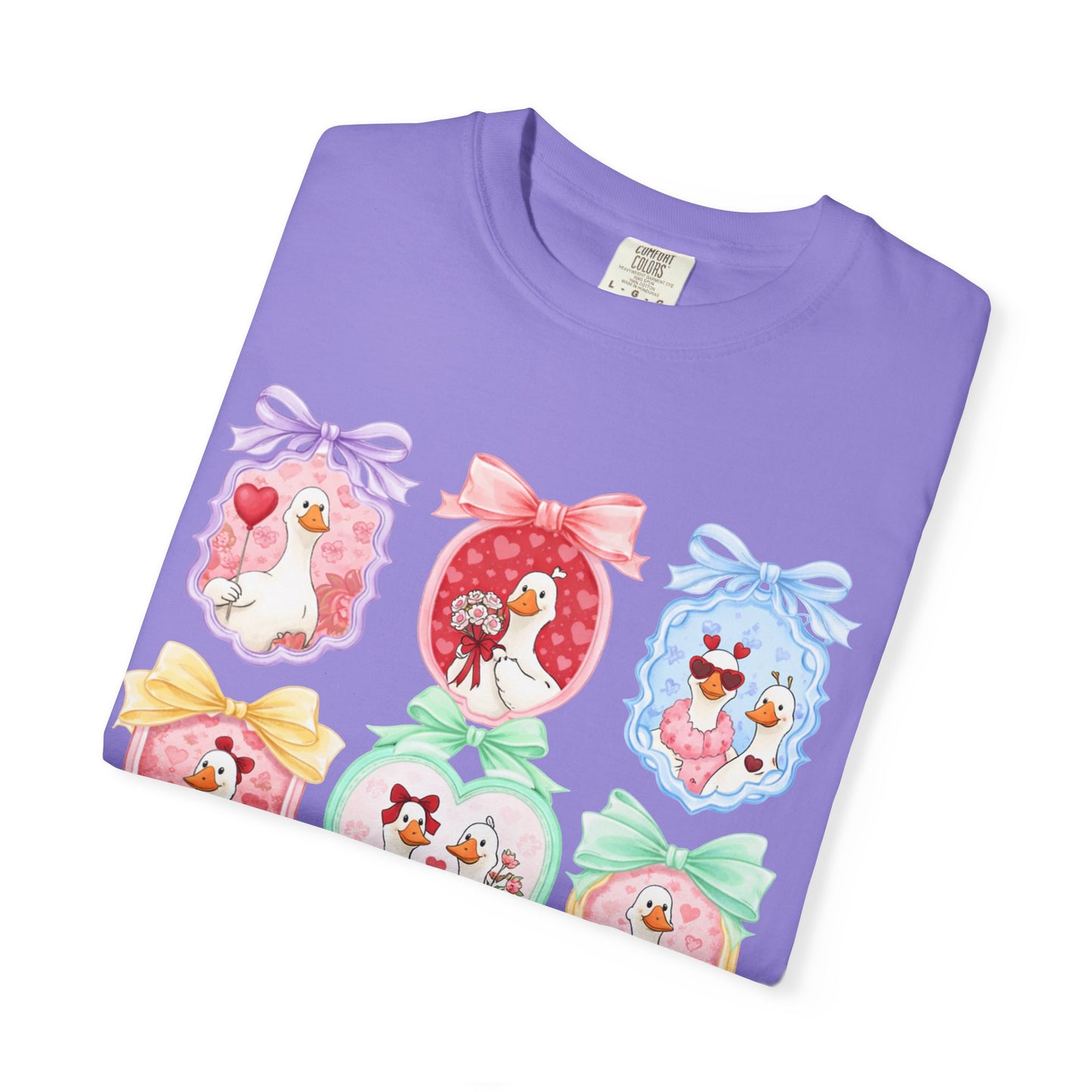 Cute Vintage Frame Dogs T-Shirt — Whimsical Pastel Puppy Art Tee