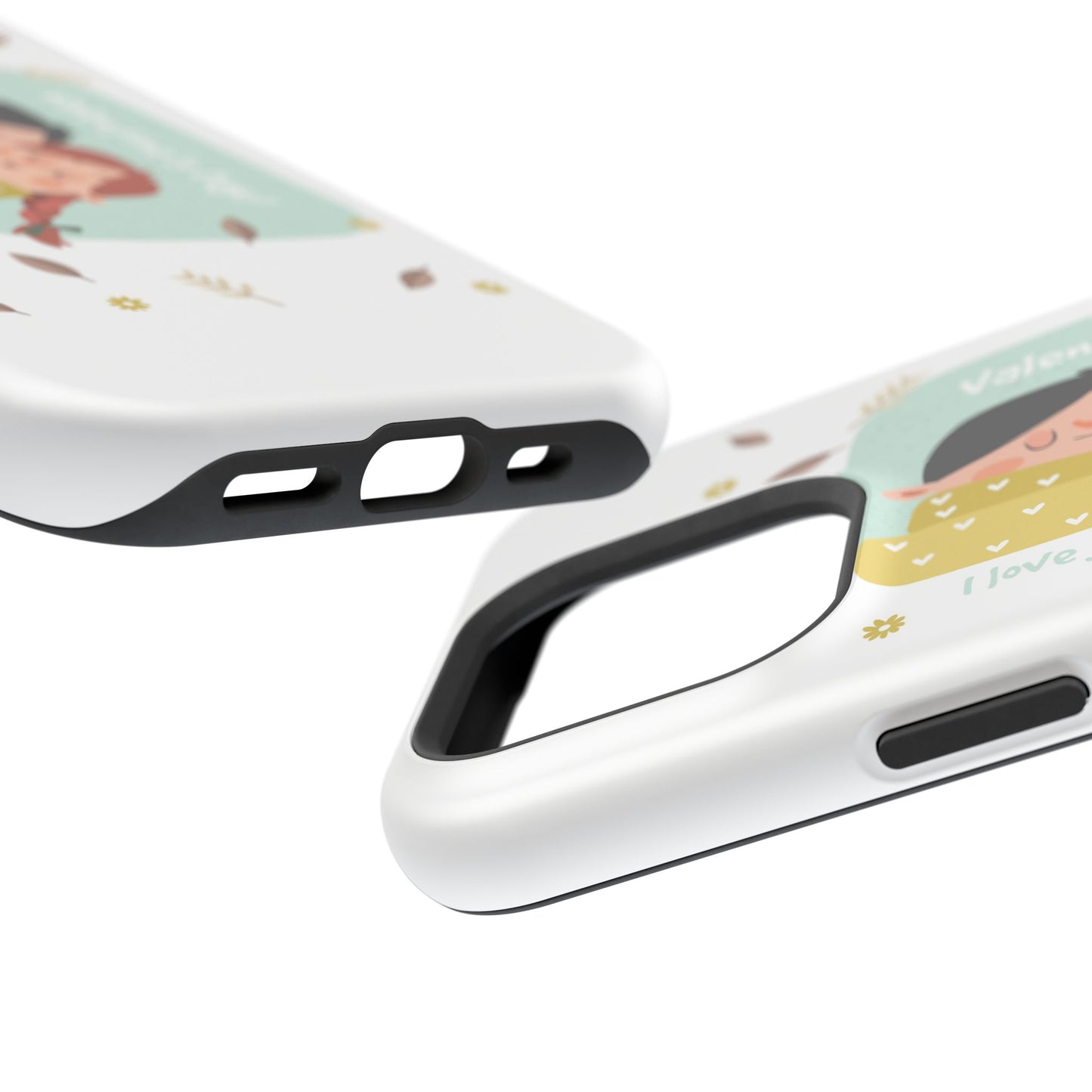 Valentine's Day Cute Couple Phone Case — Magnetic Impact-Resistant
