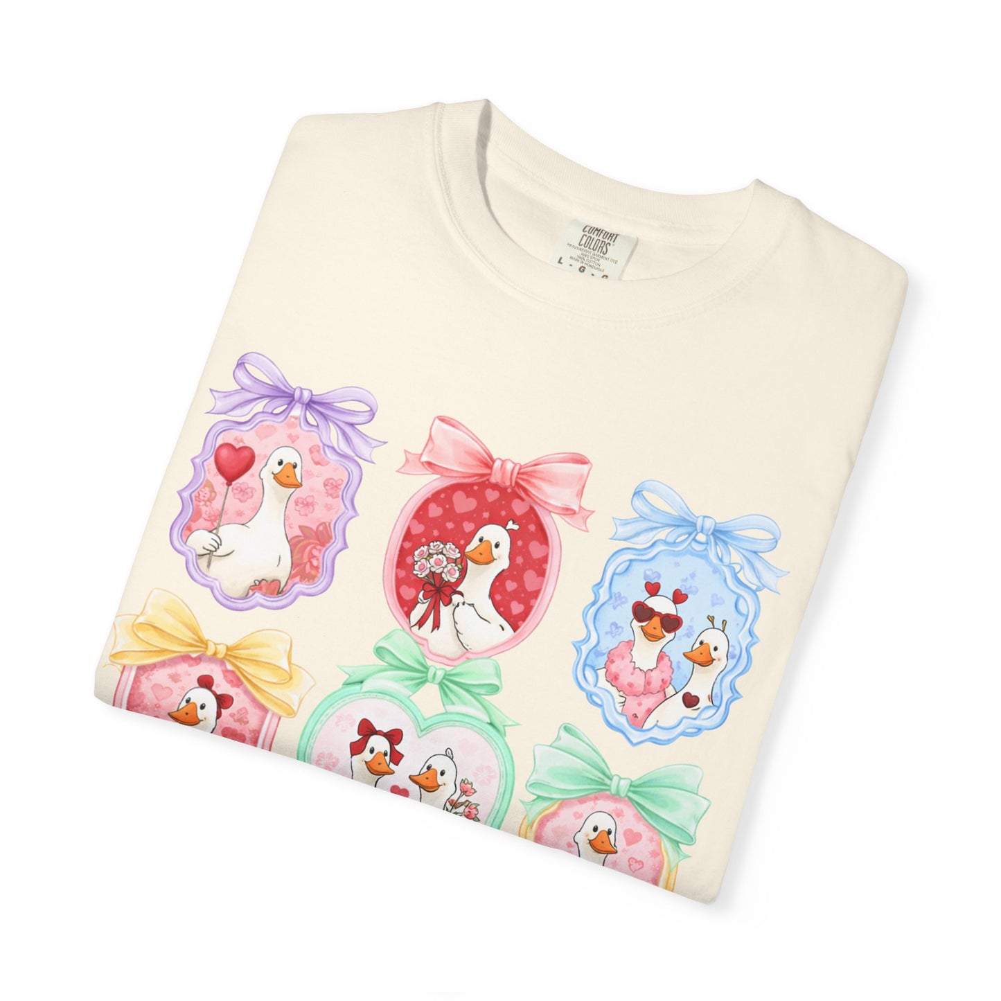 Cute Vintage Frame Dogs T-Shirt — Whimsical Pastel Puppy Art Tee