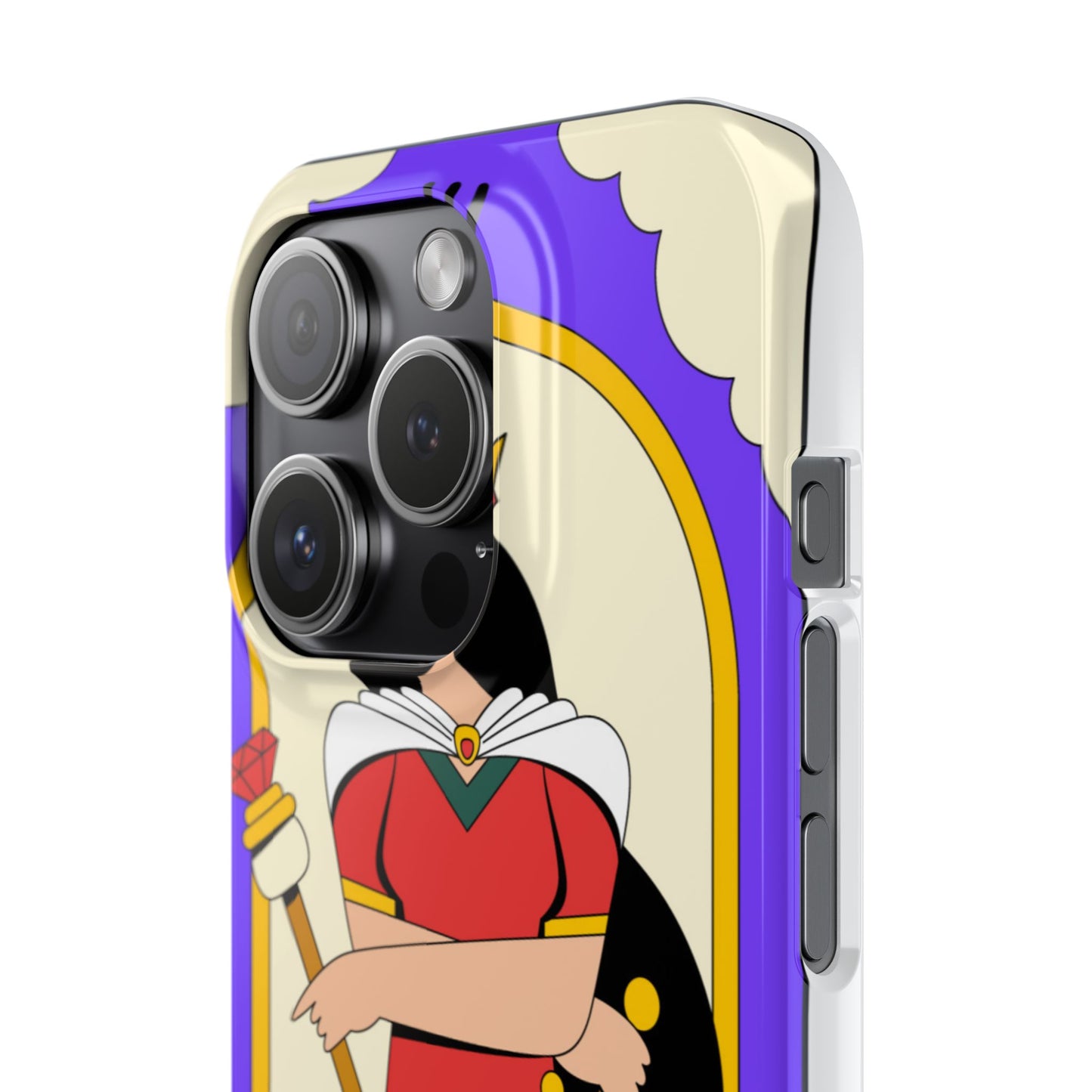 Tarot Empress Slim Phone Case — The Empress Card Design, Feminine Protective Phone Cover