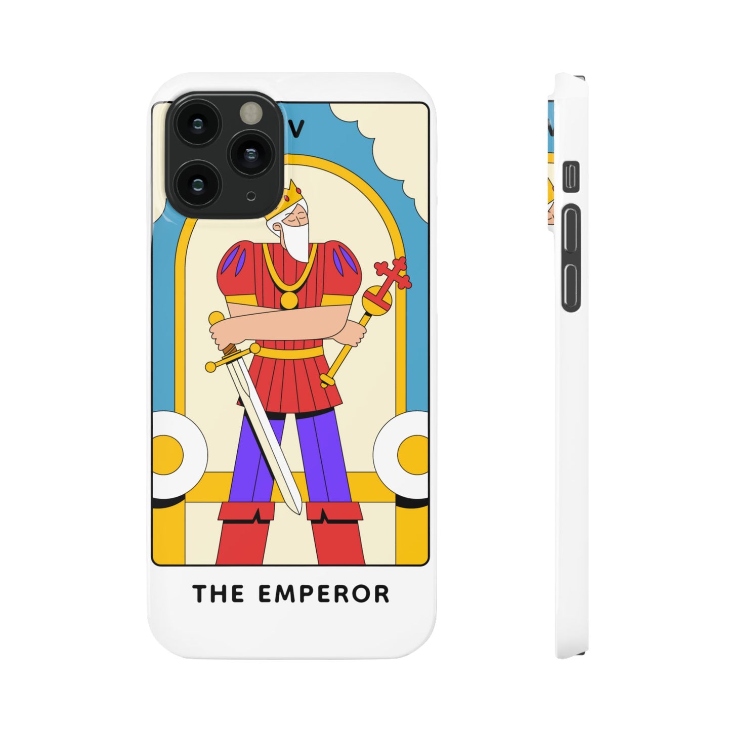 The Emperor Tarot Slim Case — Illustrated Tarot Phone Case