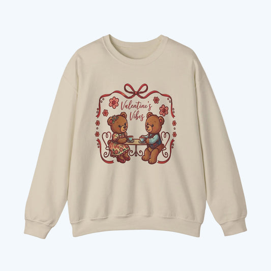 Valentine Vibes Teddy Bears Crewneck Sweatshirt