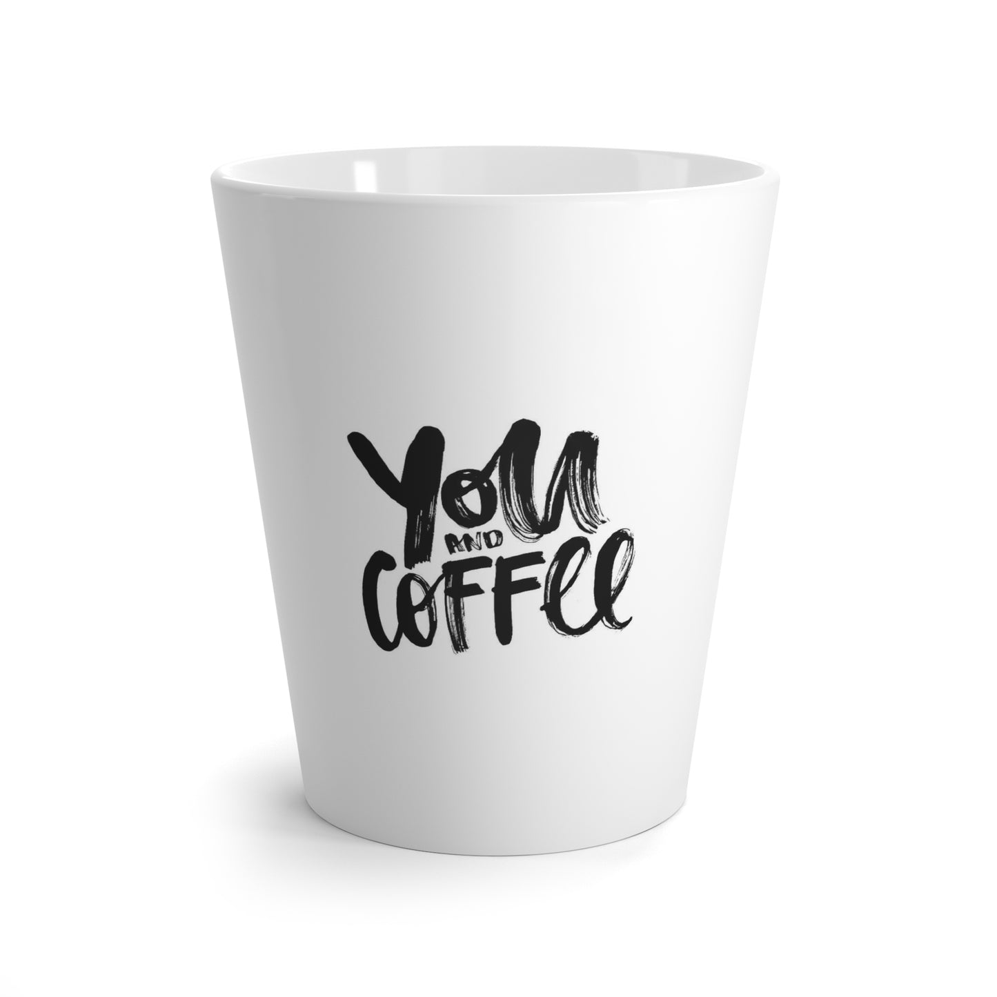 Latte Mug — 'You and Coffee' Handlettered Ceramic Coffee Mug