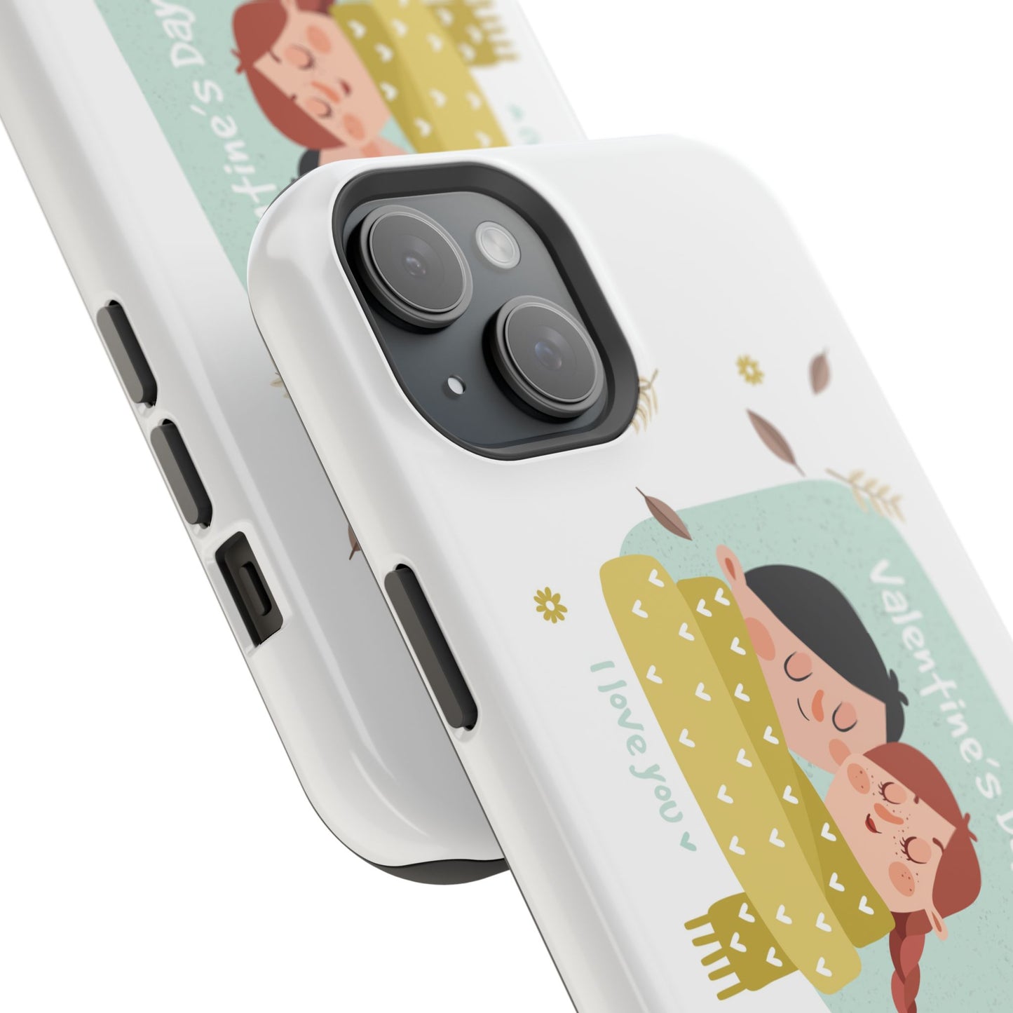 Valentine's Day Cute Couple Phone Case — Magnetic Impact-Resistant