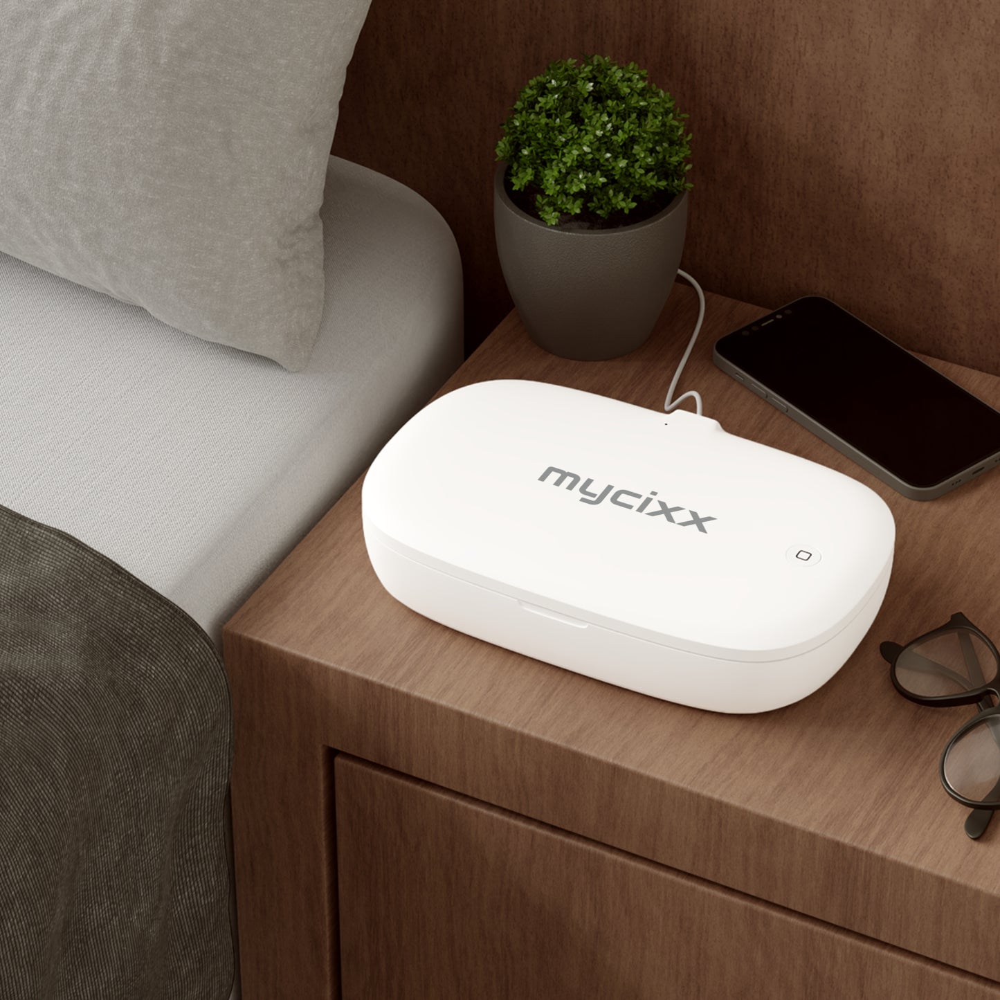 UV Phone Sanitizer & Wireless Charging Pad, Phone Cleaner, Germ-Free Charging, Tech Gift, Home Office Essential, Travel Accessory