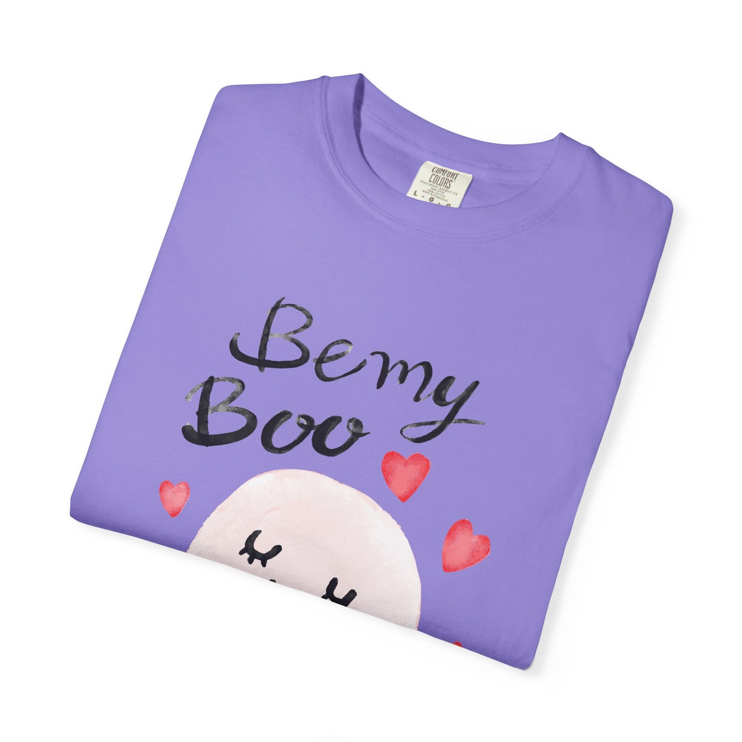 Be My Boo T-Shirt — Cute Valentine Ghost Shirt with Hearts