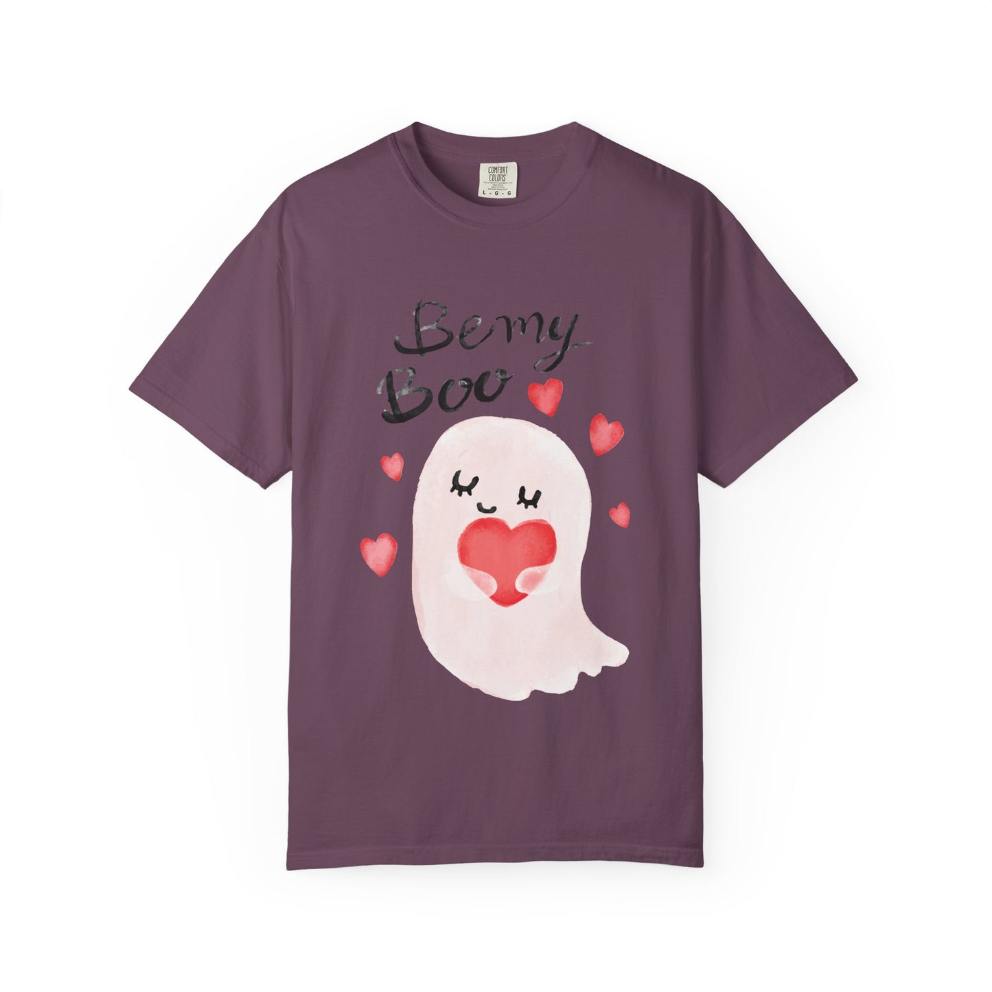 Be My Boo T-Shirt — Cute Valentine Ghost Shirt with Hearts