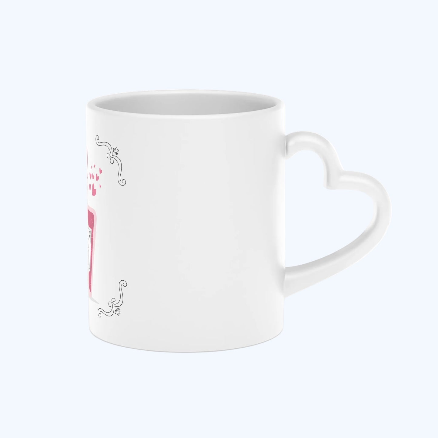 Love Potion Mug — Cute Pink Heart Bottle Coffee Cup (Valentine’s Gift)