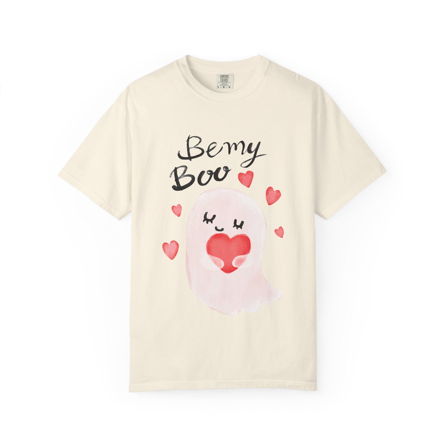 Be My Boo T-Shirt — Cute Valentine Ghost Shirt with Hearts