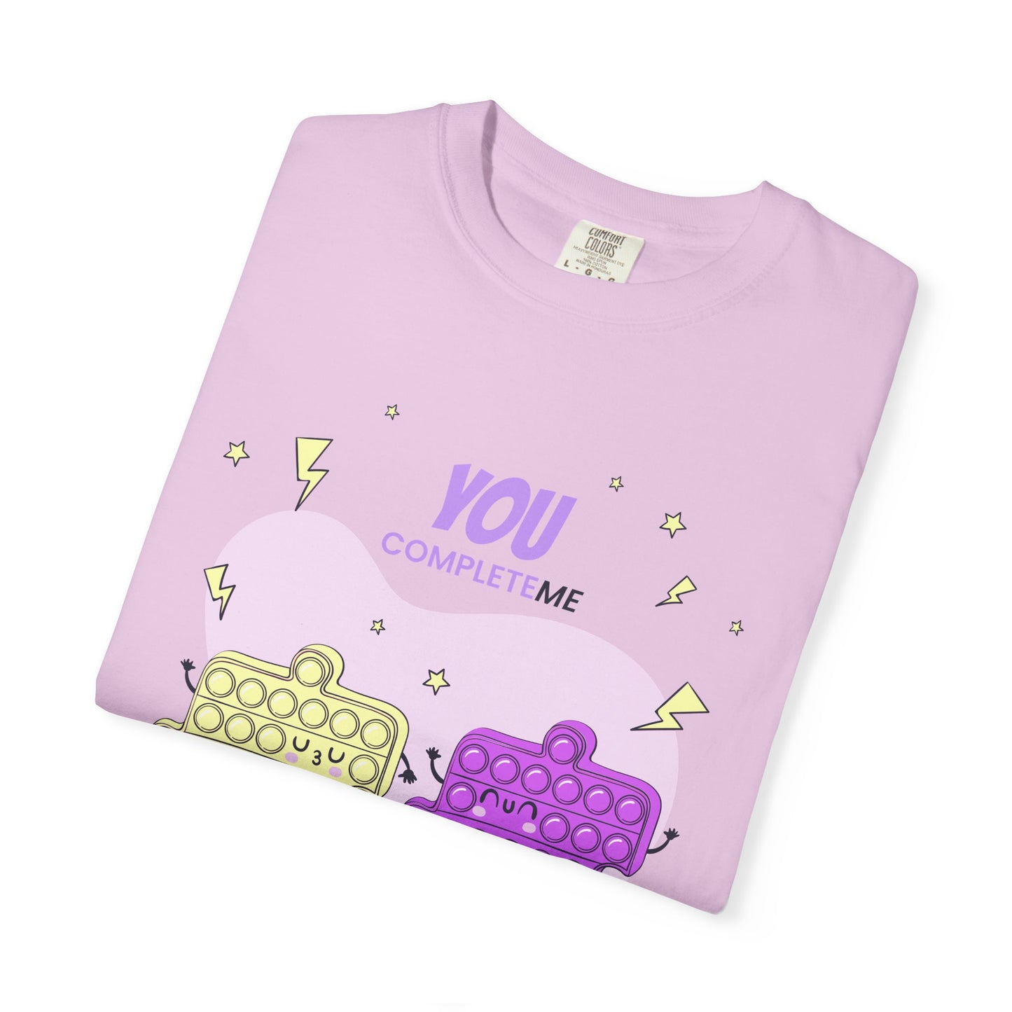 Puzzle Pop Fidget Tee — "You Complete Me" Cute Matching Puzzle Piece Shirt