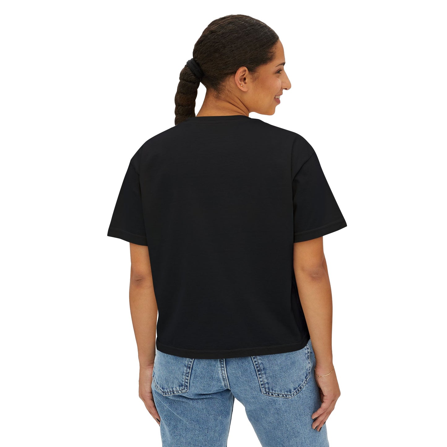 Love Bear Vintage Car Boxy Tee — Cute Valentine's Women's Shirt