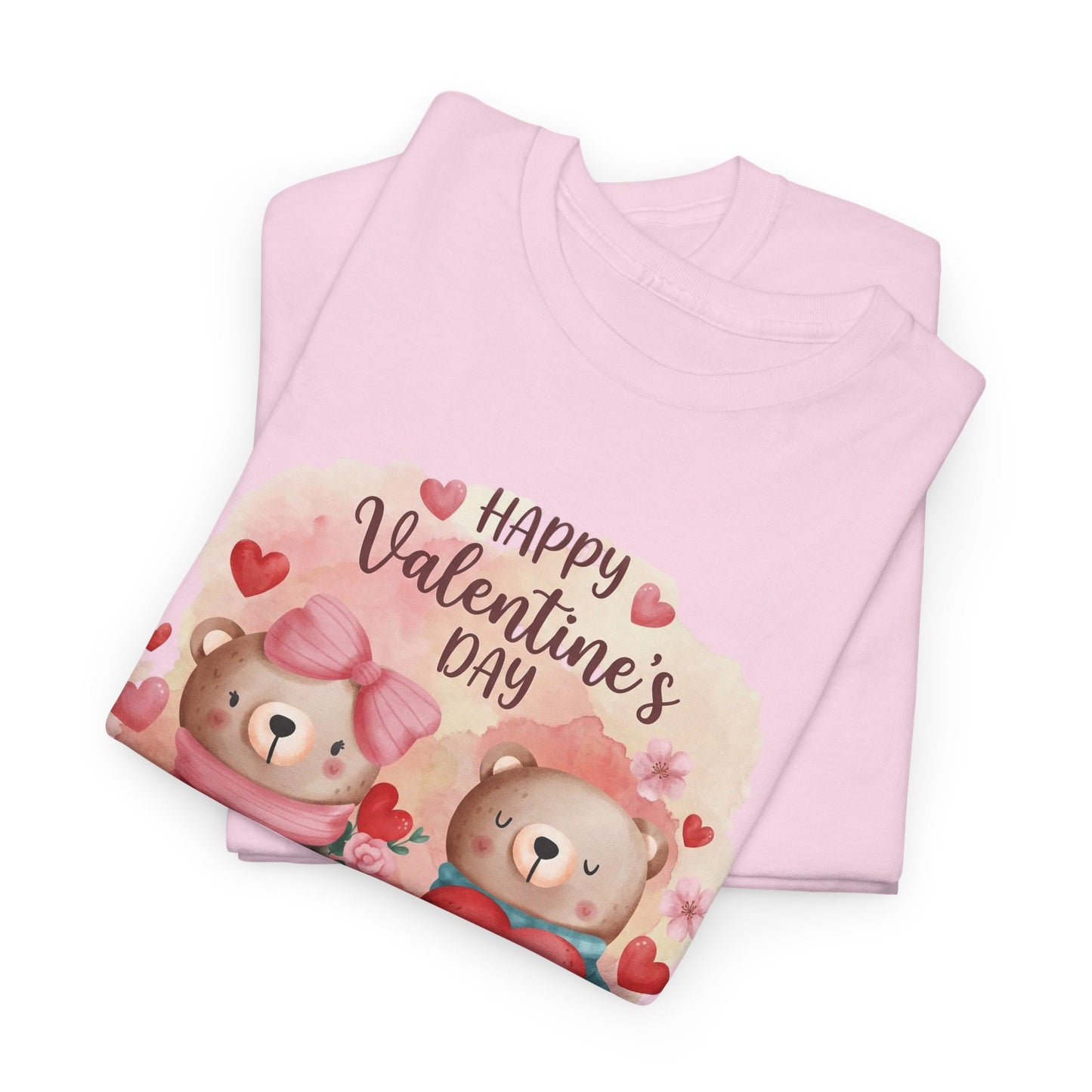 Valentine's Day Cute Teddy Couple T-Shirt — "Forever & Always" Cotton Tee