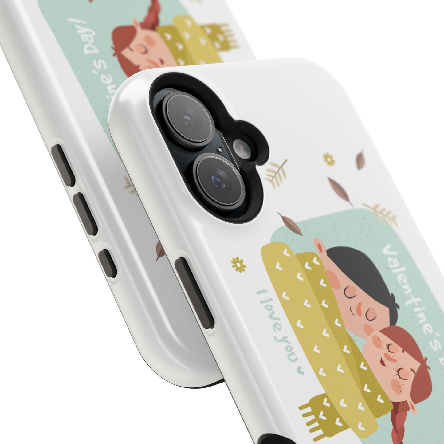 Valentine's Day Cute Couple Phone Case — Magnetic Impact-Resistant