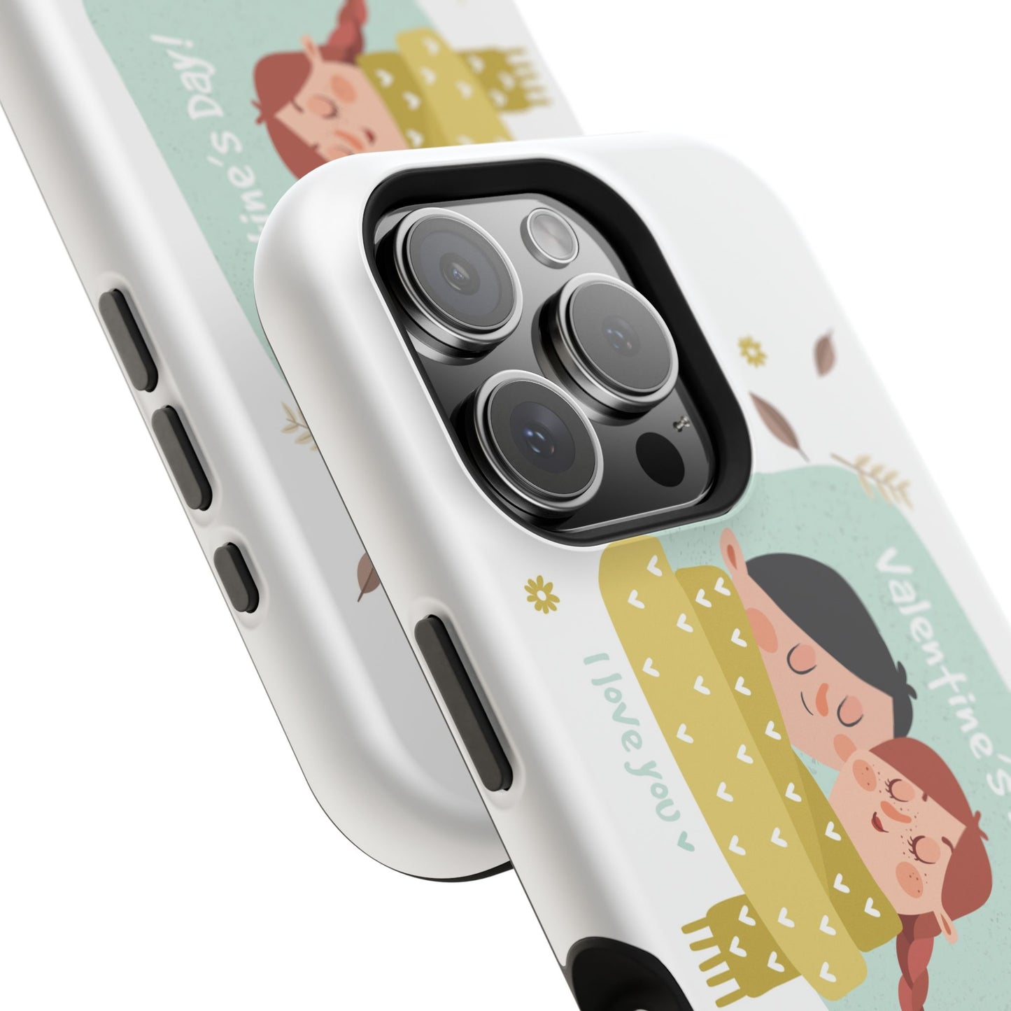 Valentine's Day Cute Couple Phone Case — Magnetic Impact-Resistant