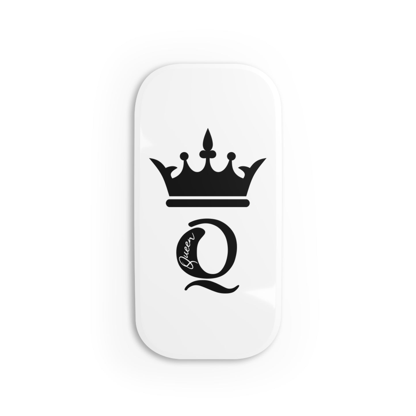 Queen Q Crown Phone Grip — Click-On Stand & Pop Socket