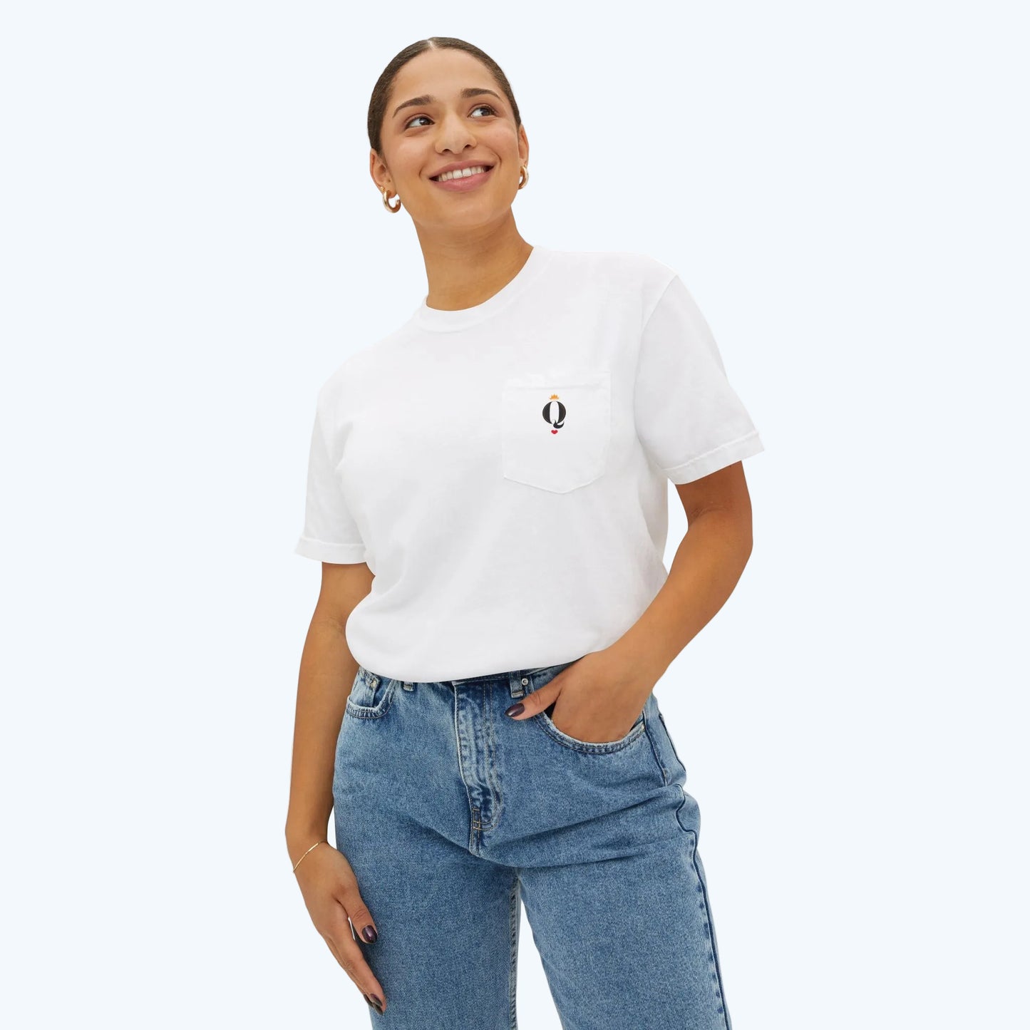 Minimal Pocket T-Shirt — Small Pocket Logo Tee