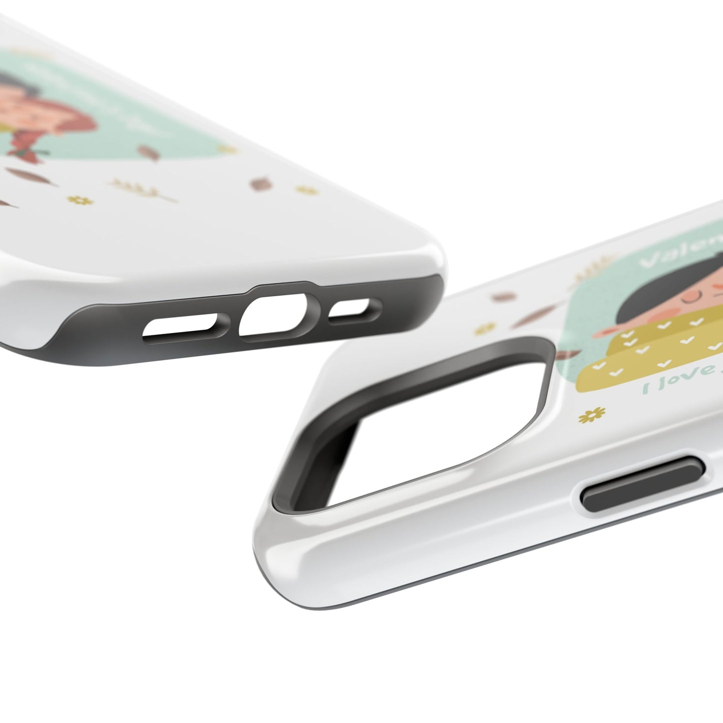 Valentine's Day Cute Couple Phone Case — Magnetic Impact-Resistant