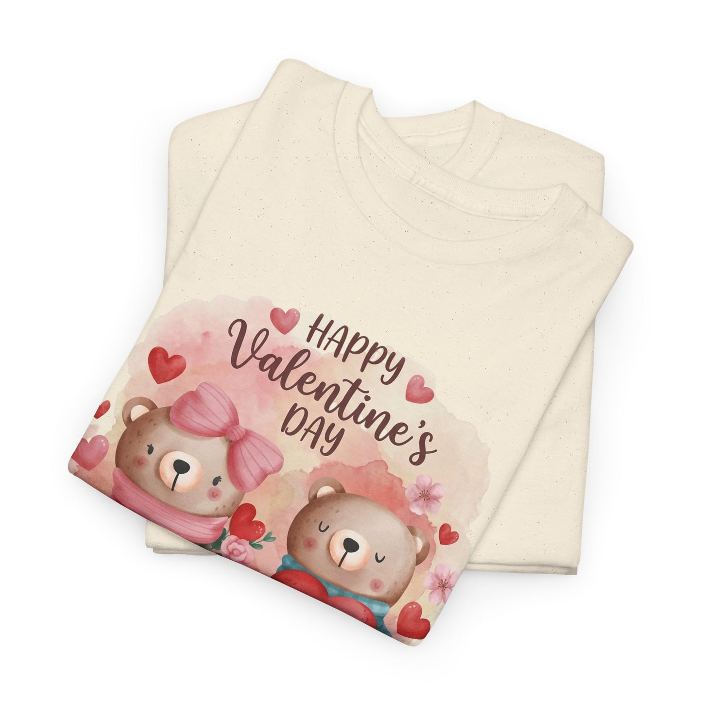 Valentine's Day Cute Teddy Couple T-Shirt — "Forever & Always" Cotton Tee