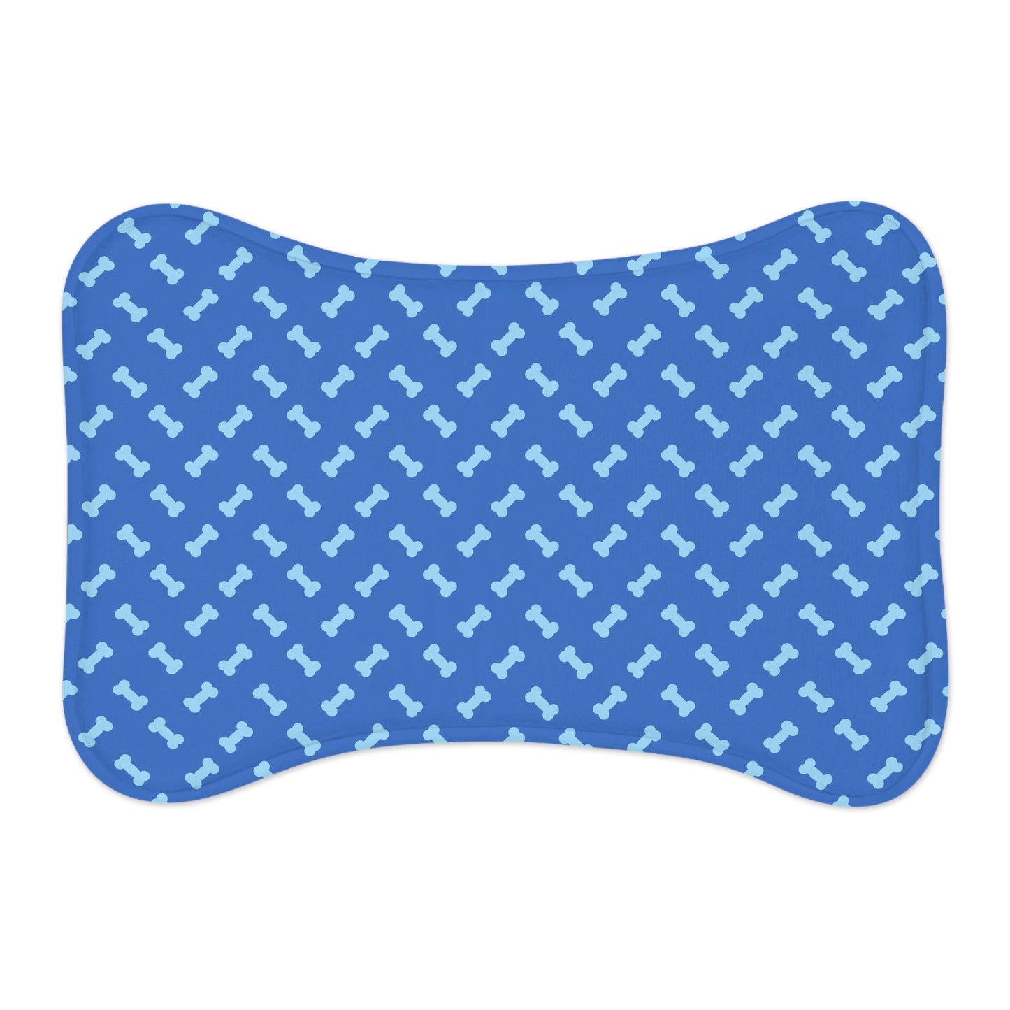 Cute Bone Pattern Pet Feeding Mat - Non-Slip Dog Bowl Mat for Indoor Use