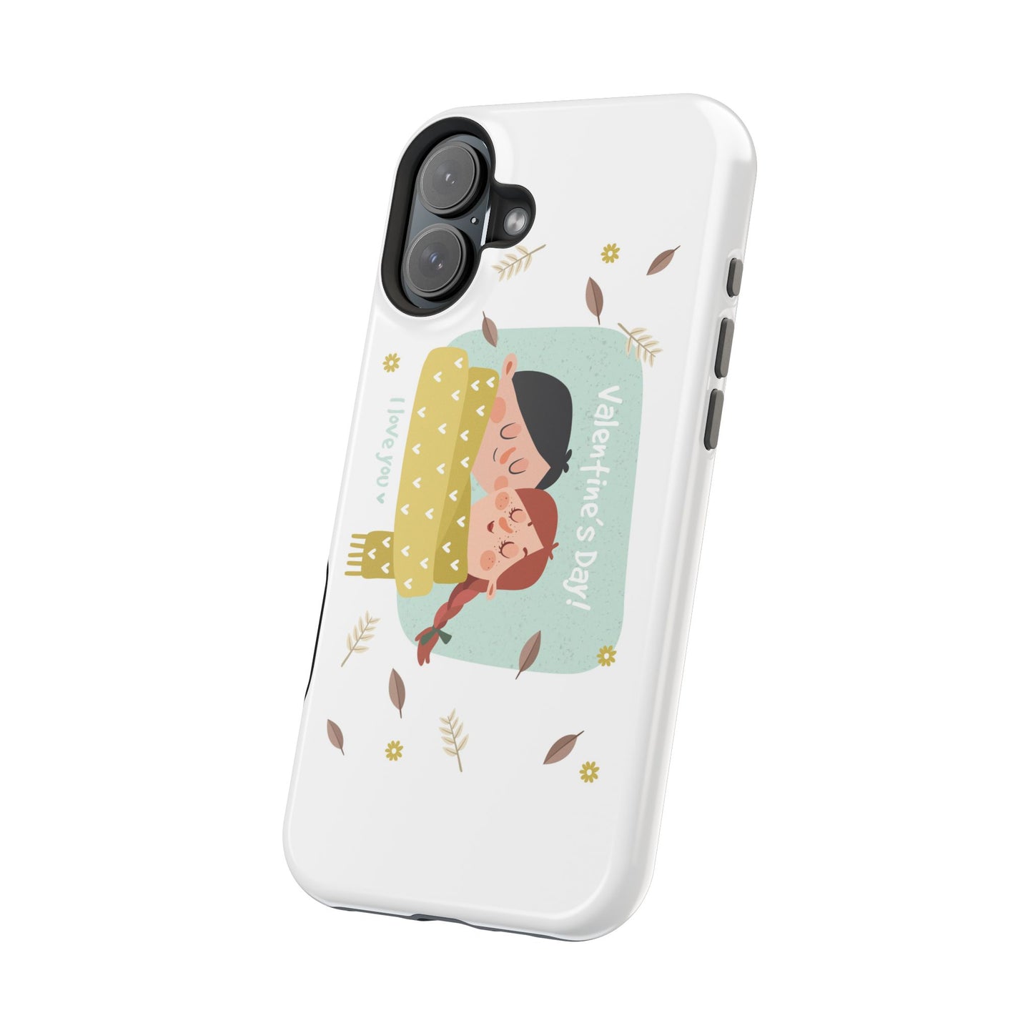 Valentine's Day Cute Couple Phone Case — Magnetic Impact-Resistant