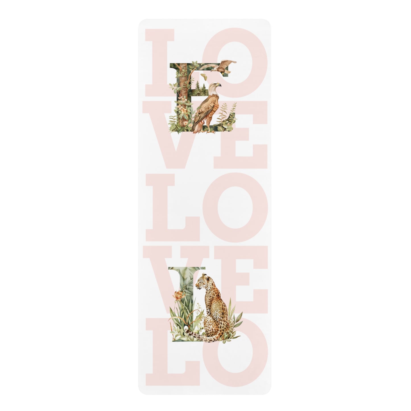 ✔ Love Nature Rubber Yoga Mat — Floral Bird Print Fitness Mat