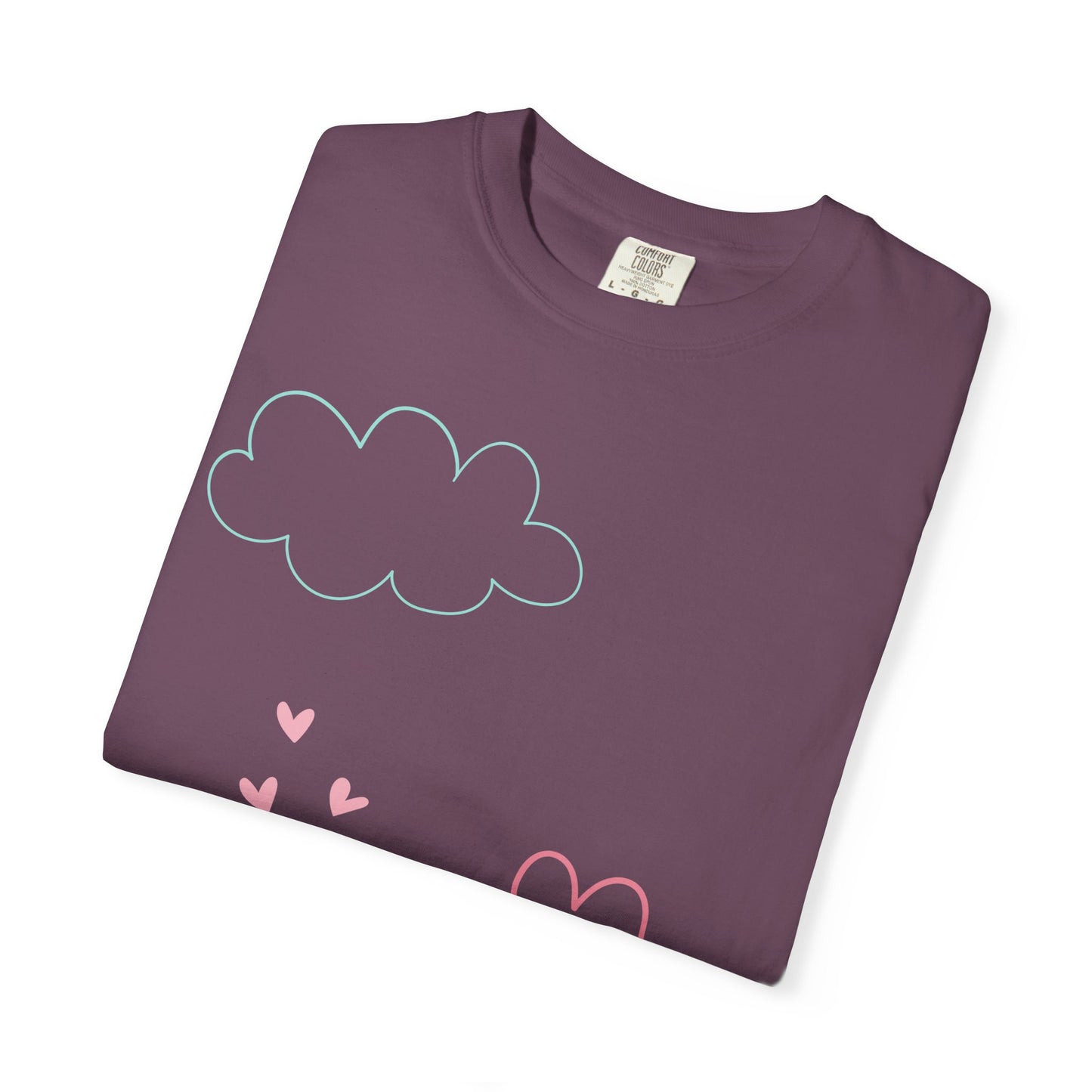 Cute Heart String T-Shirt — Hand-Drawn Love Graphic Tee
