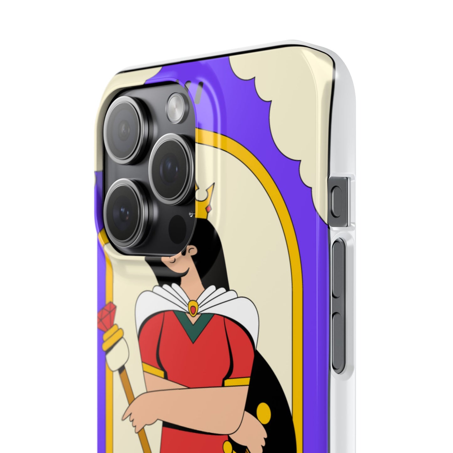 Tarot Empress Slim Phone Case — The Empress Card Design, Feminine Protective Phone Cover
