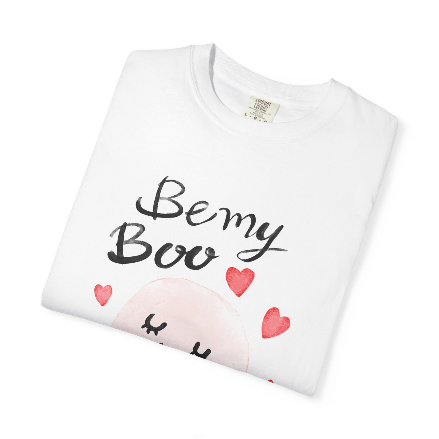 Be My Boo T-Shirt — Cute Valentine Ghost Shirt with Hearts