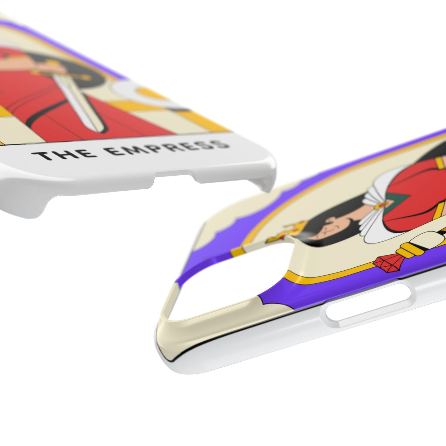 Tarot Empress Slim Phone Case — The Empress Card Design, Feminine Protective Phone Cover
