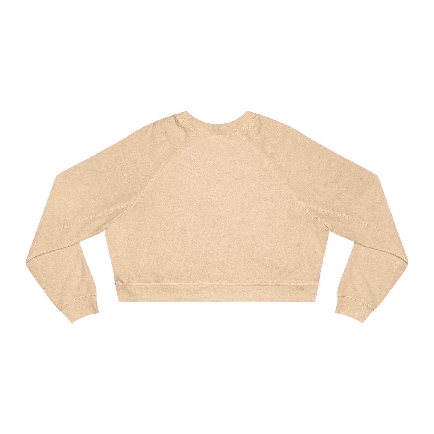 Cropped Pullover — 'Love You' Heart Hands Cozy Women's Sweatshirt
