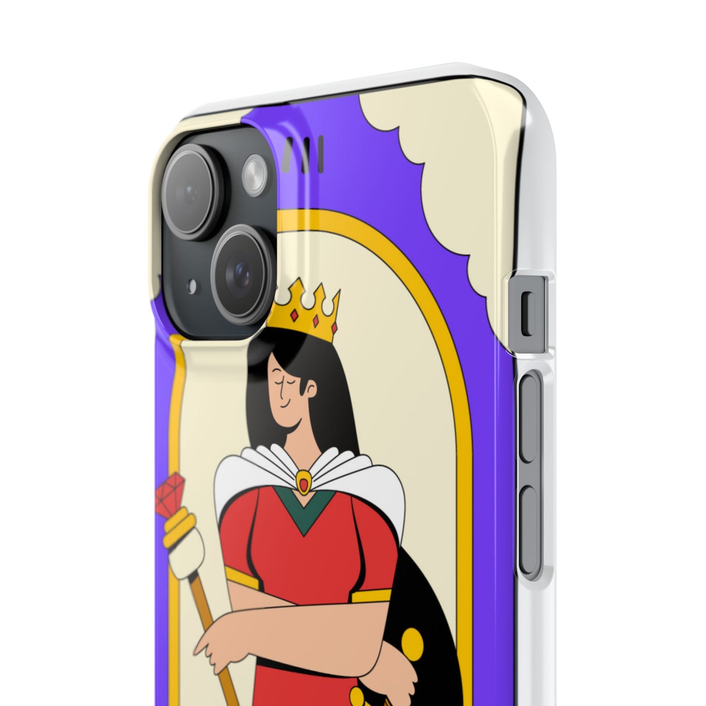 Tarot Empress Slim Phone Case — The Empress Card Design, Feminine Protective Phone Cover